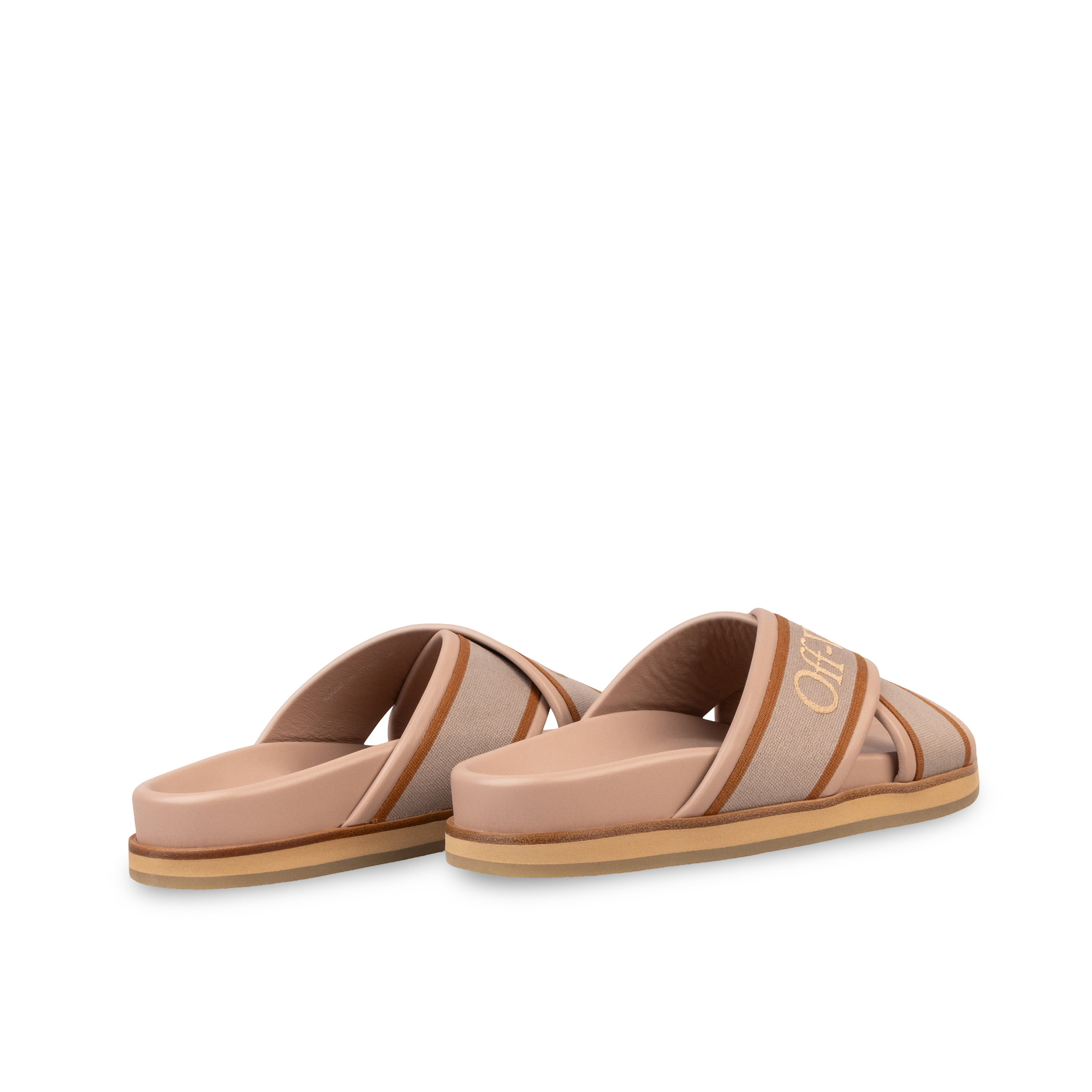 Sandalias Beige Off-White Cloud Criss Cross