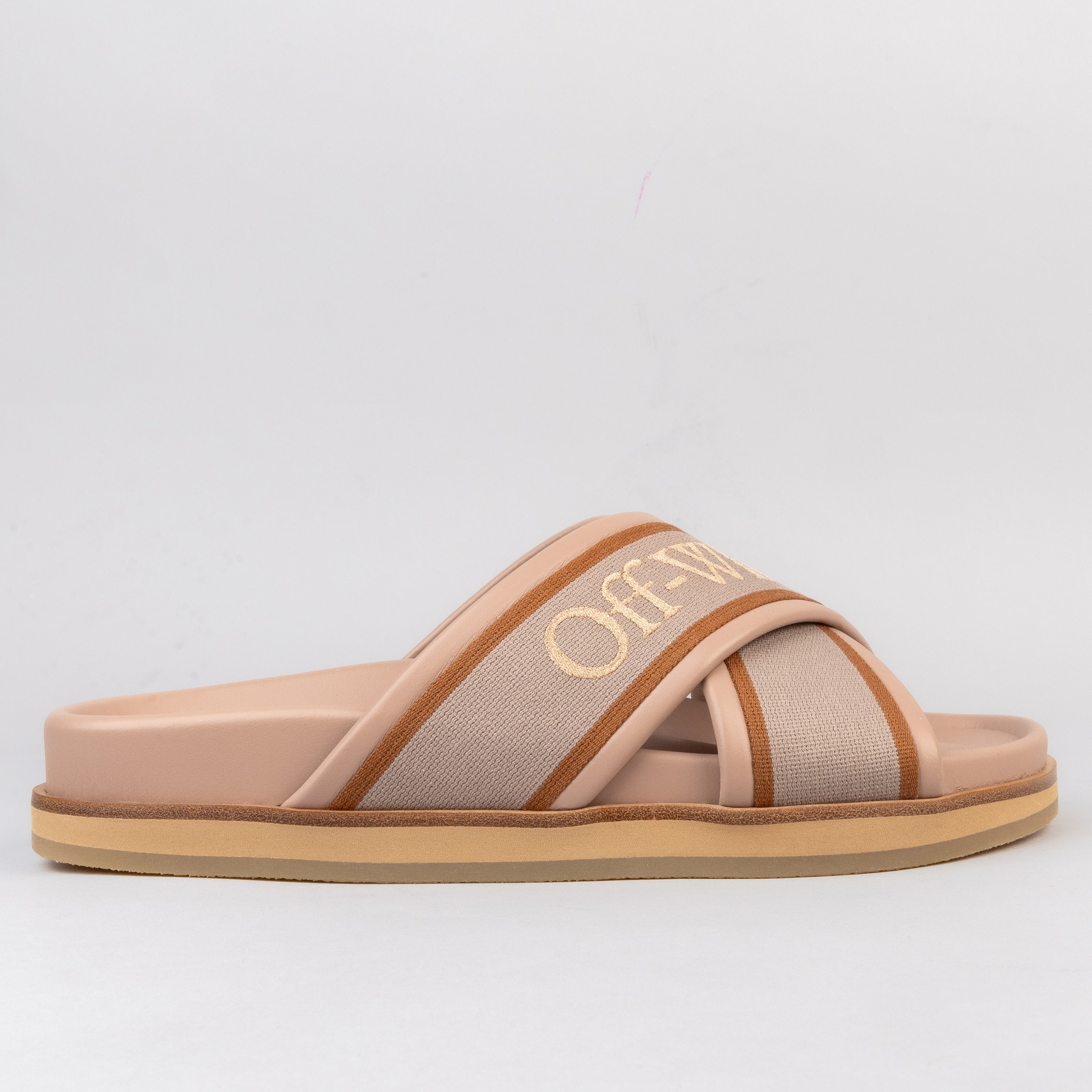 Sandalias Beige Off-White Cloud Criss Cross