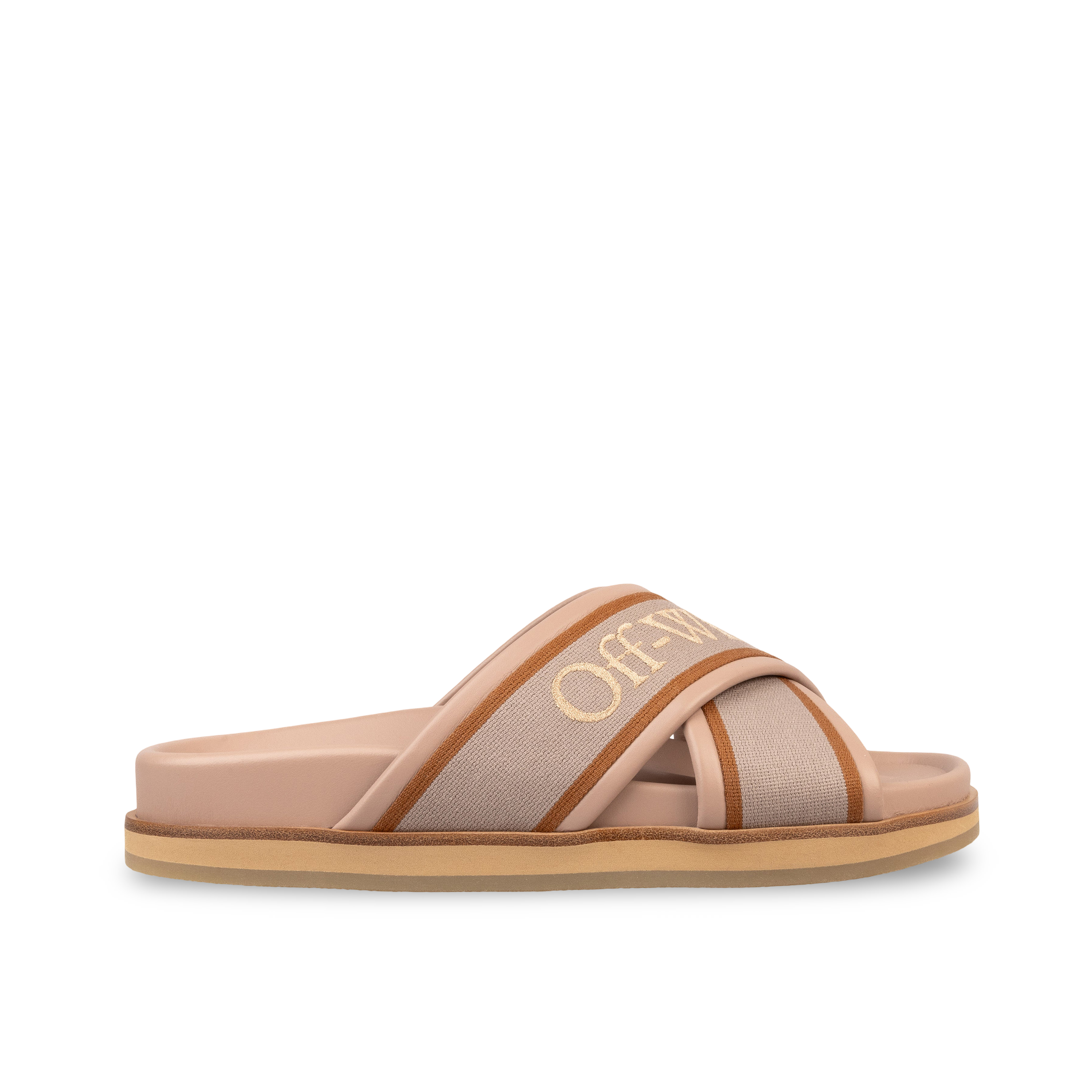 Sandalias Beige Off-White Cloud Criss Cross