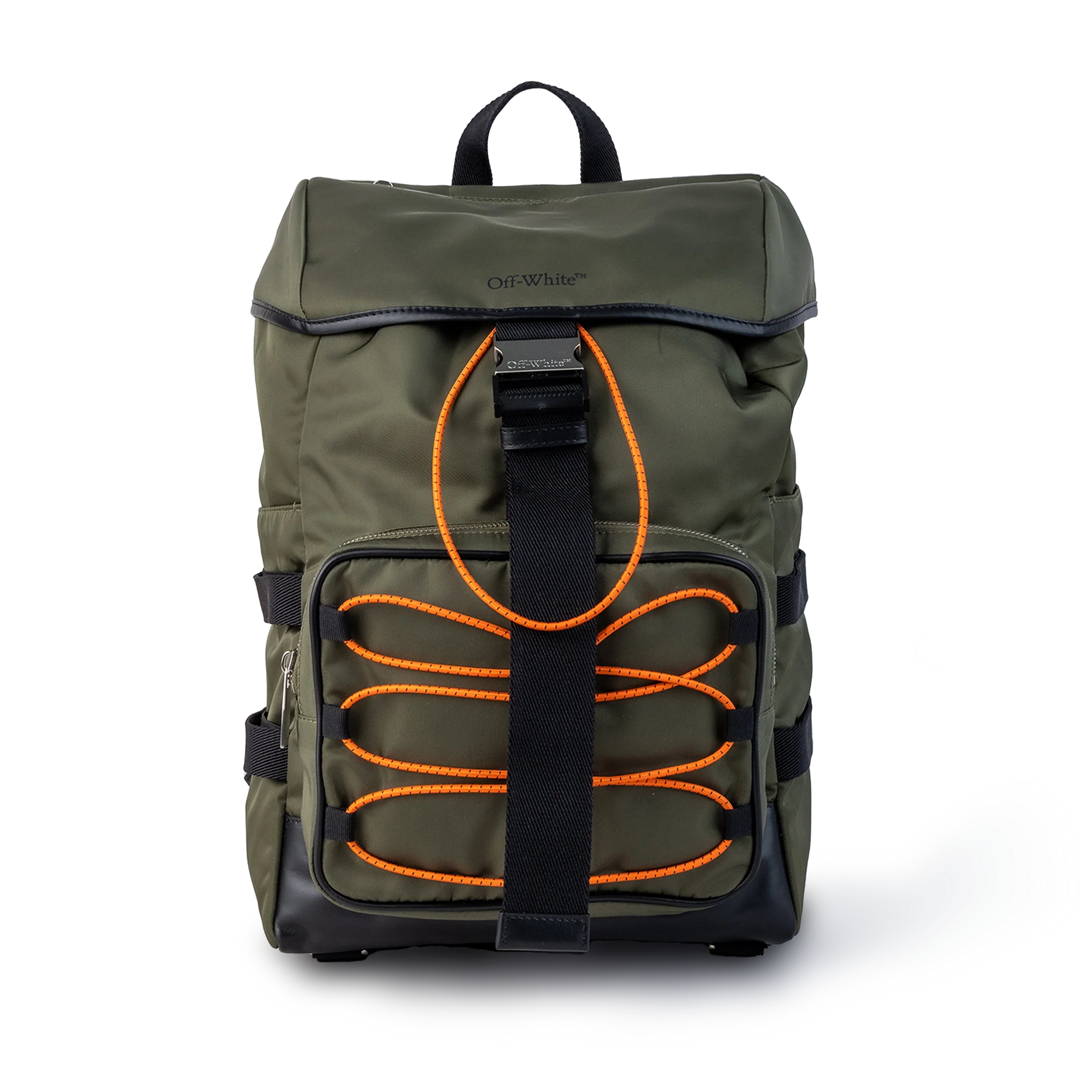 Mochila Verde Off-White Flap Courrier