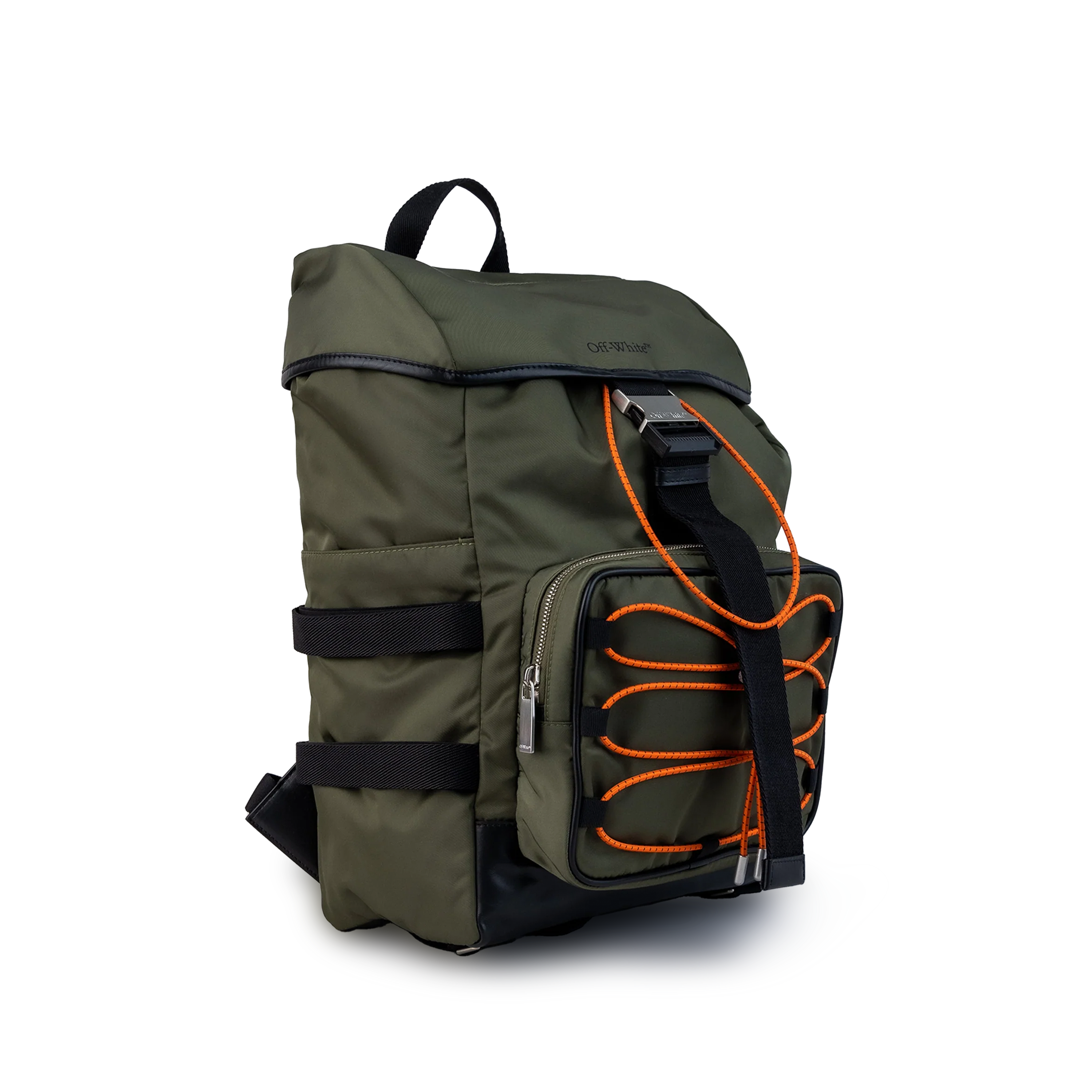 Mochila Verde Off-White Flap Courrier