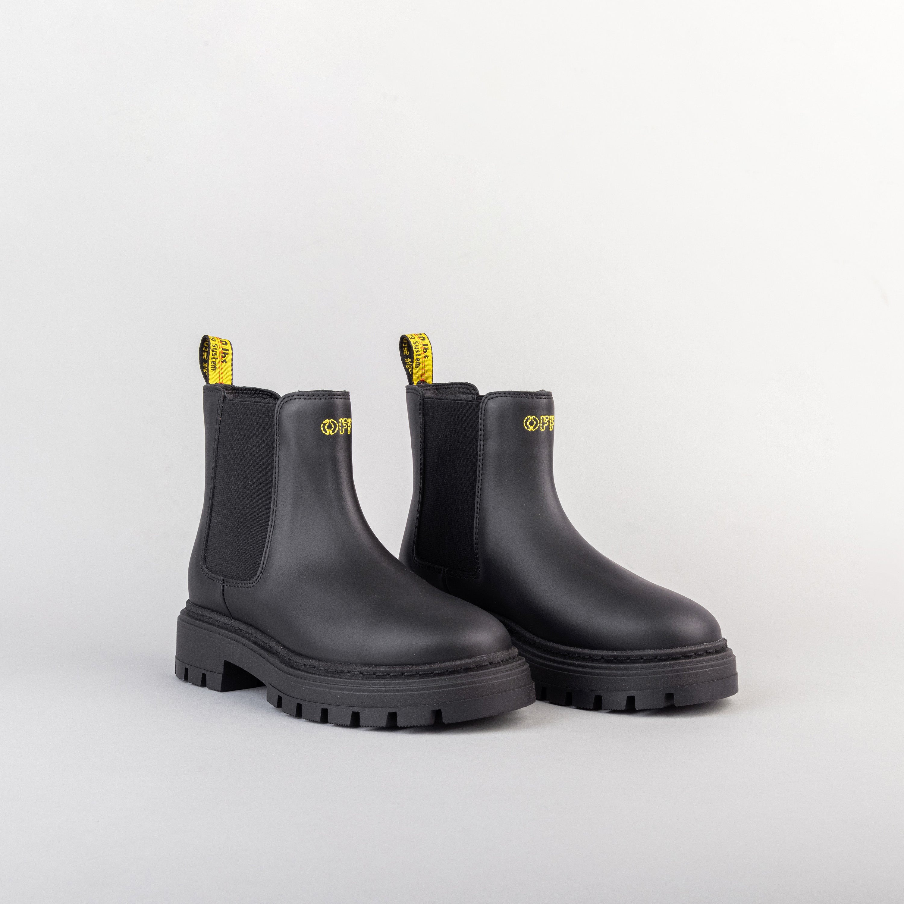Botas Negras Off-White Kids Chelsea
