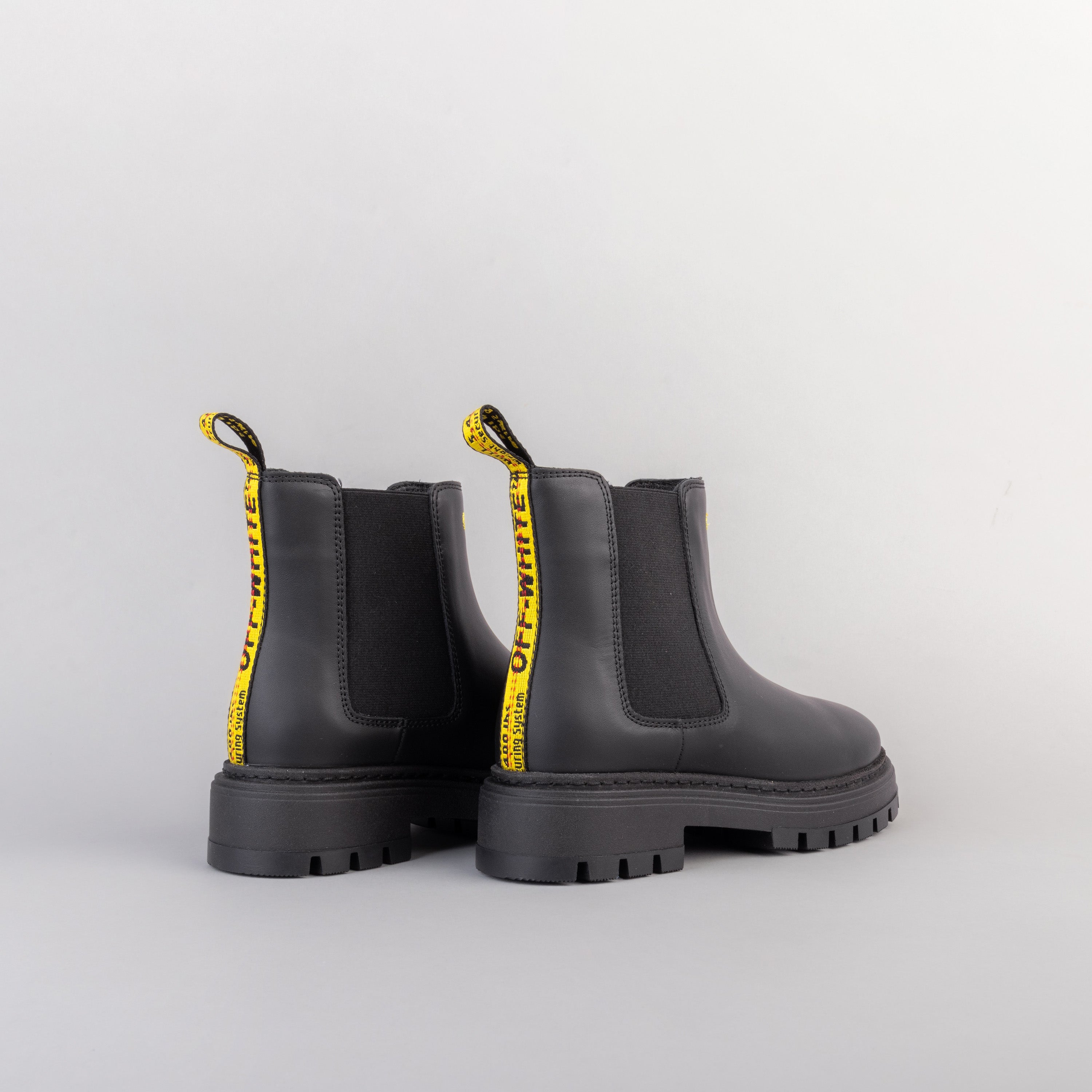 Botas Negras Off-White Kids Chelsea
