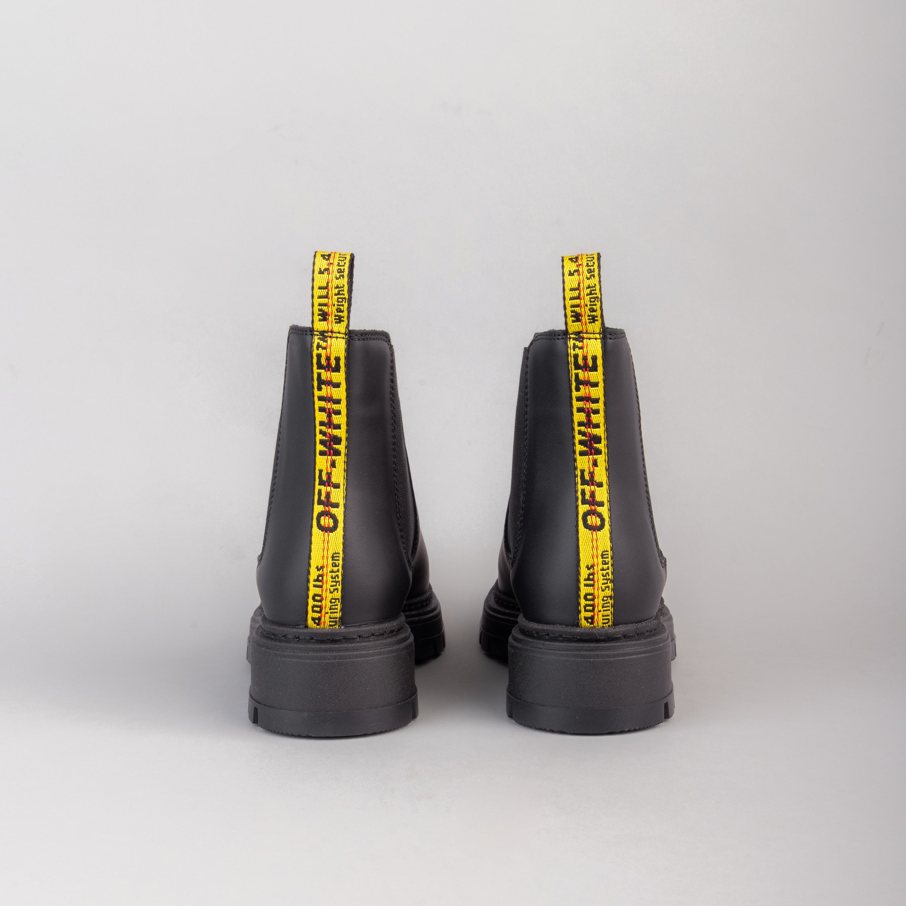 Botas Negras Off-White Kids Chelsea