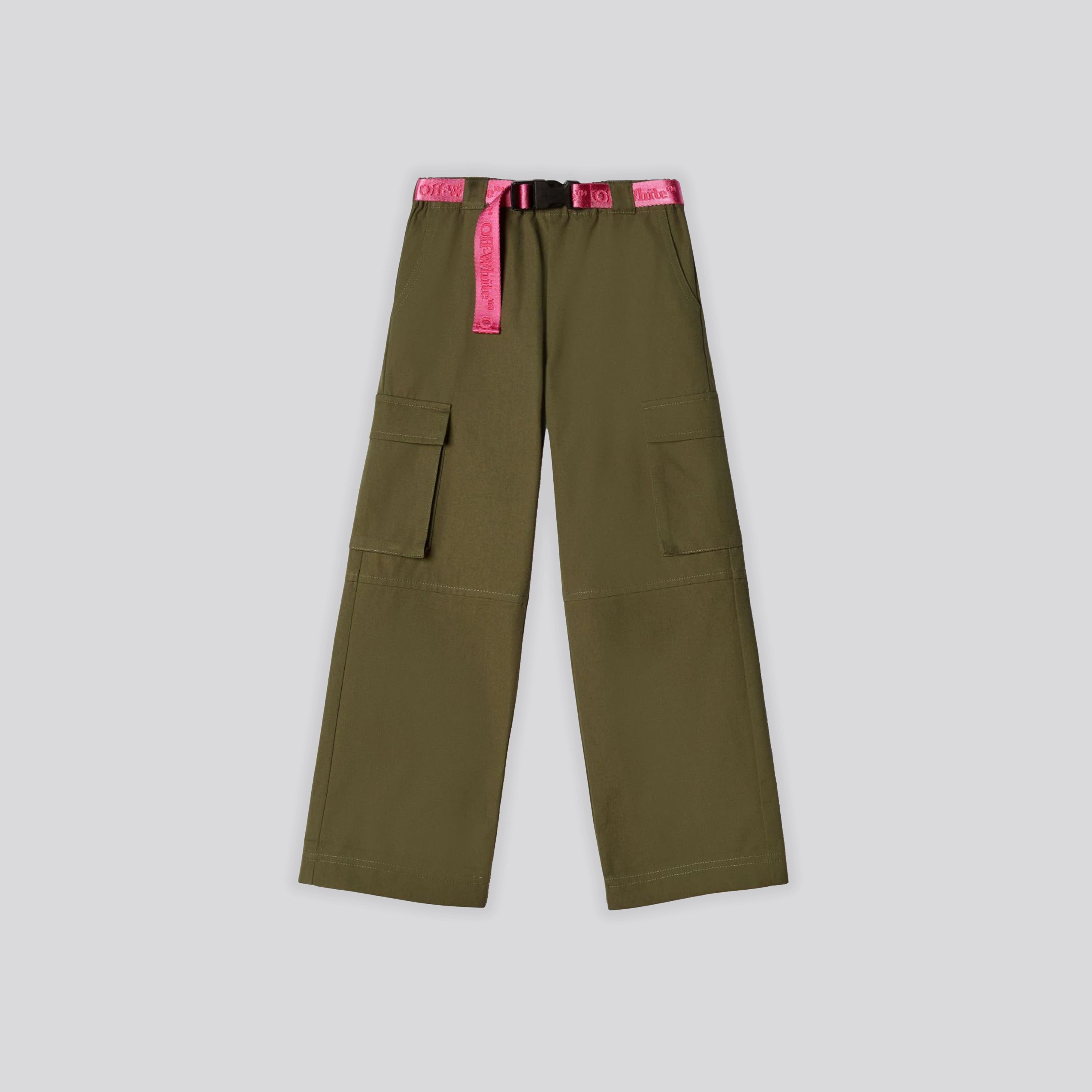 Pantalon Verde Off-White Kids Bookish