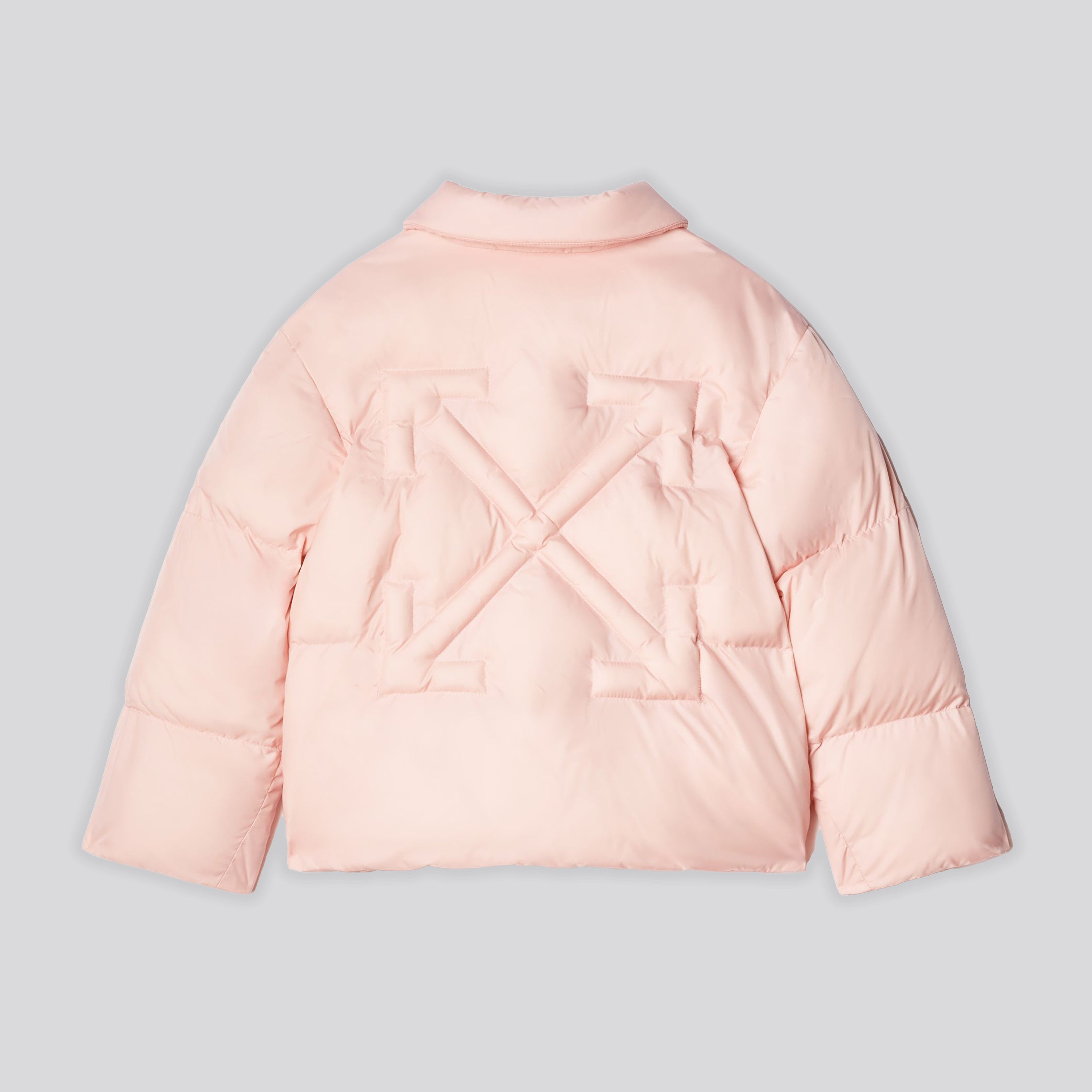 Chaqueta Rosado Off-White Kids Arrow Quilted