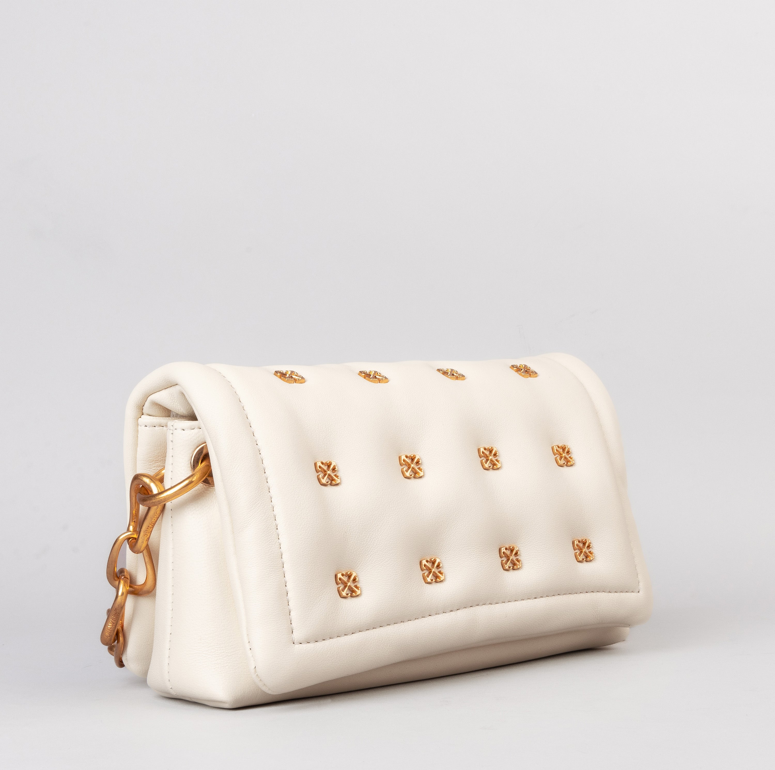 Cartera Beige Off-White Arrow Qlt Small Crossbody