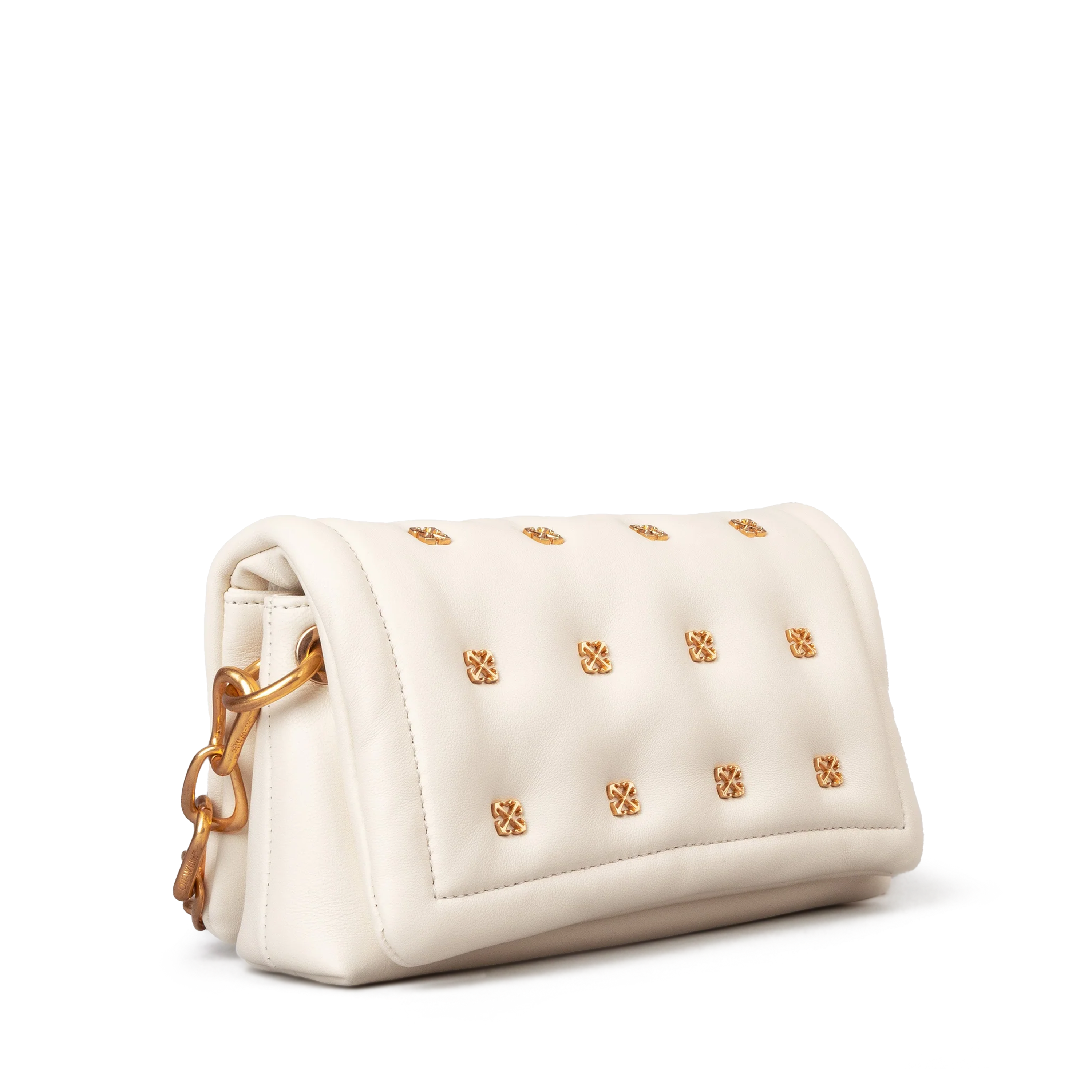 Cartera Beige Off-White Arrow Qlt Small Crossbody