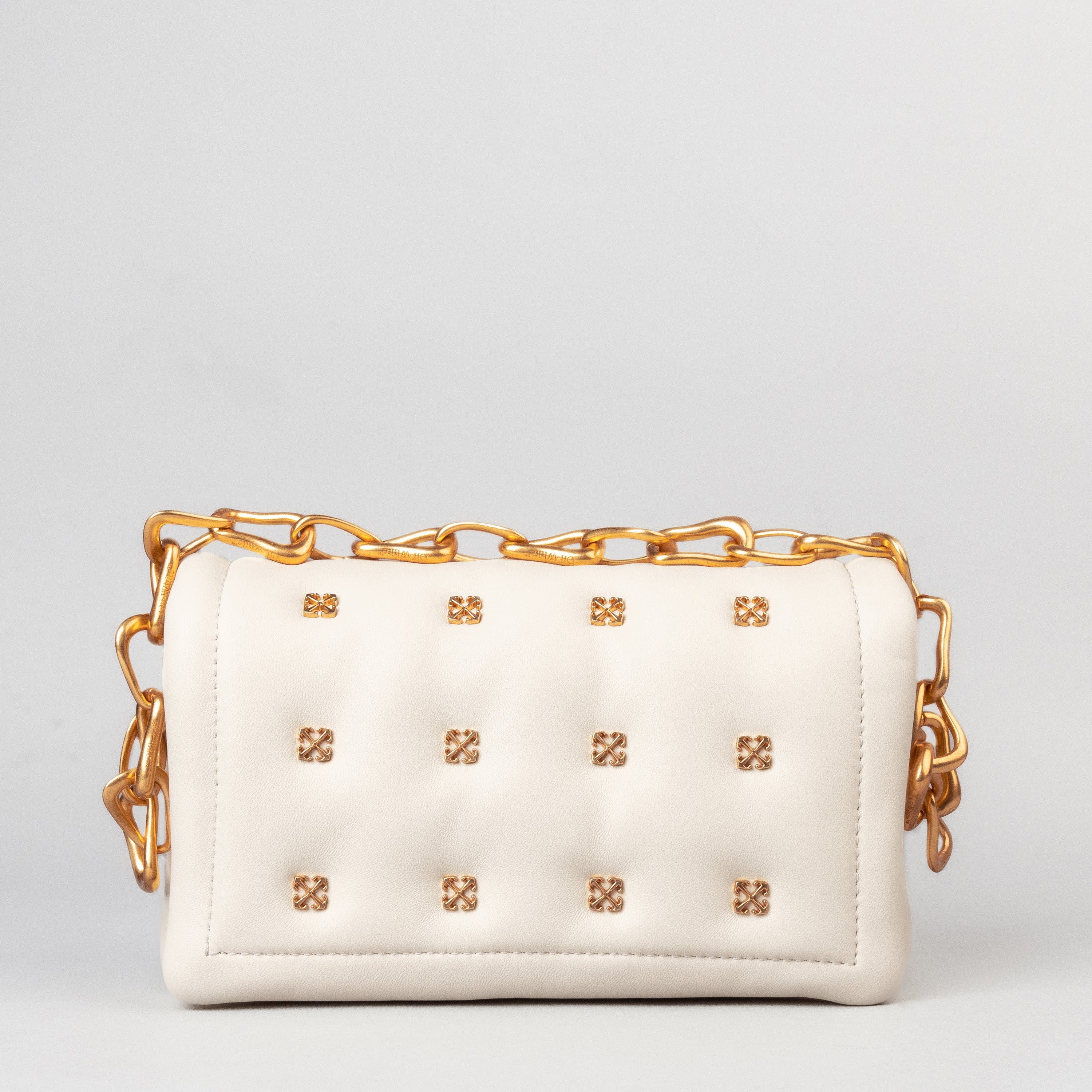 Cartera Beige Off-White Arrow Qlt Small Crossbody