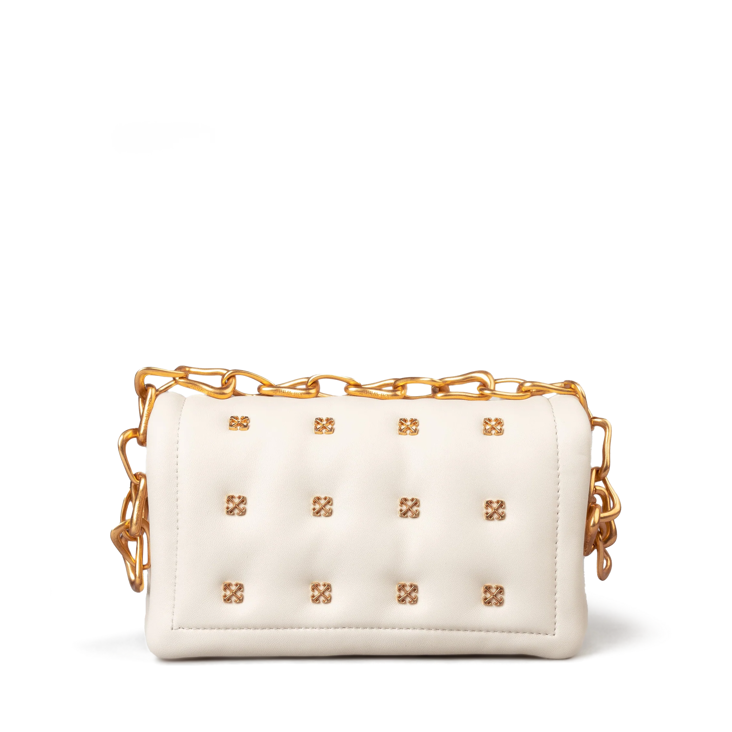 Cartera Beige Off-White Arrow Qlt Small Crossbody