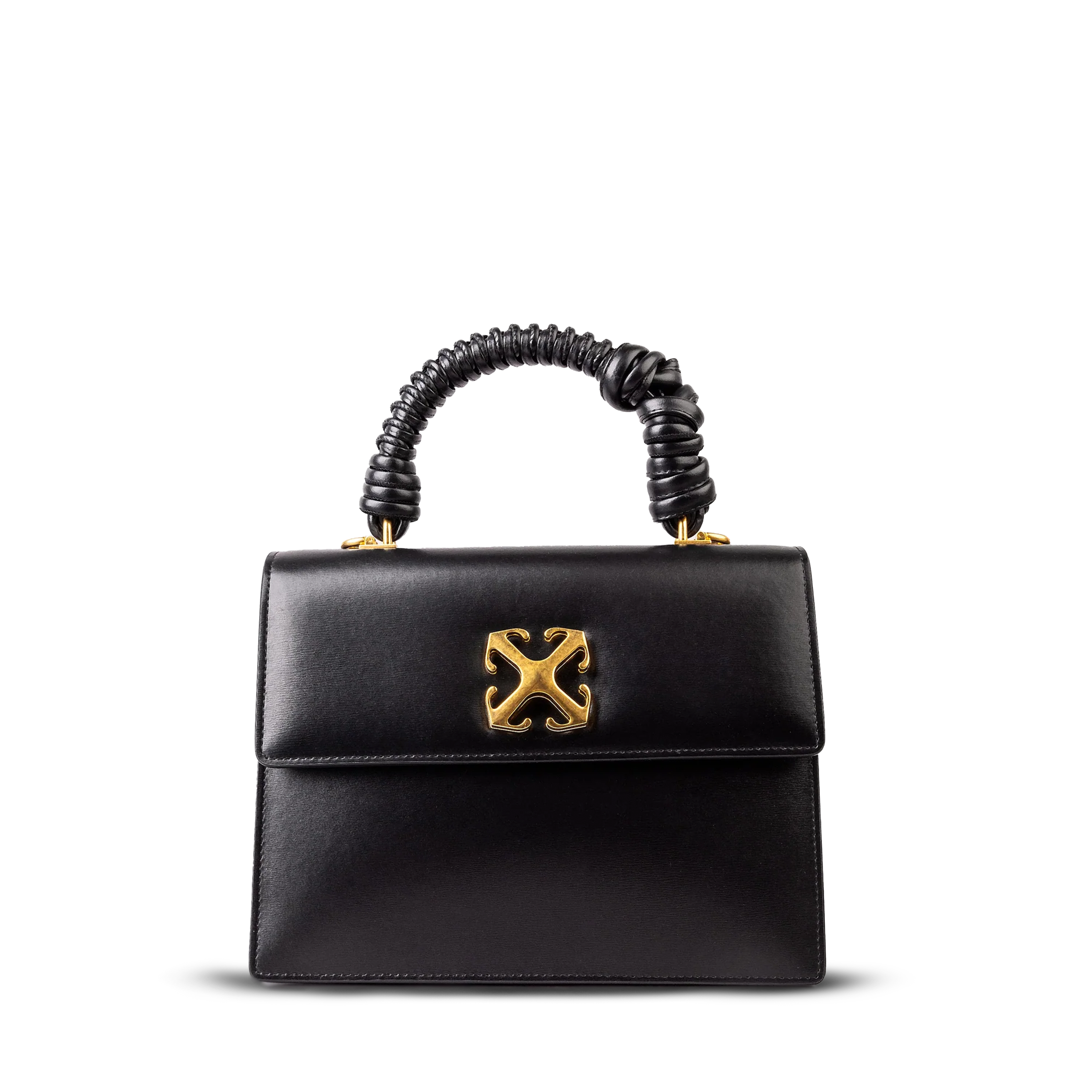 Cartera Negra Off-White Jitney 2.8 Top Handle WOven