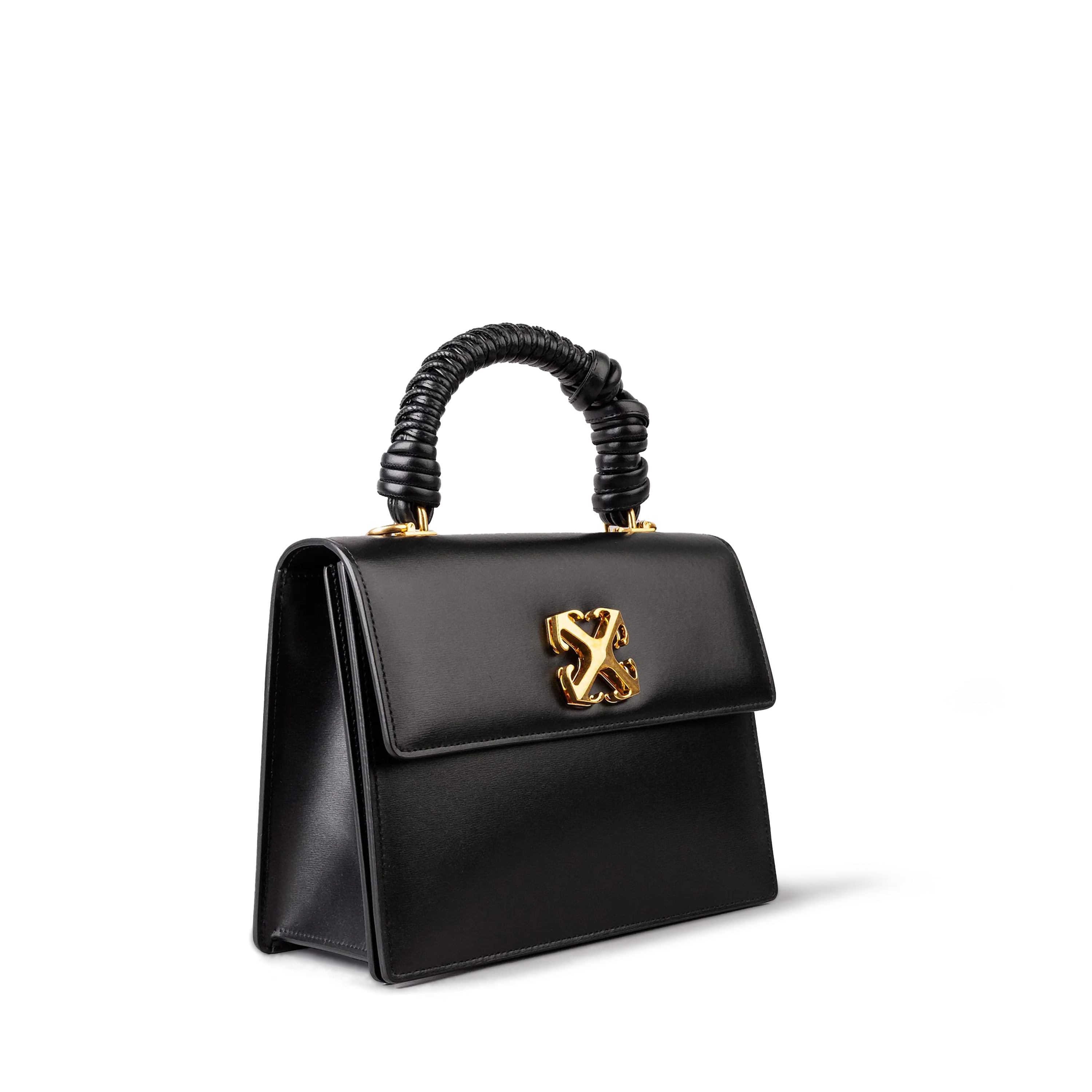 Cartera Negra Off-White Jitney 2.8 Top Handle WOven