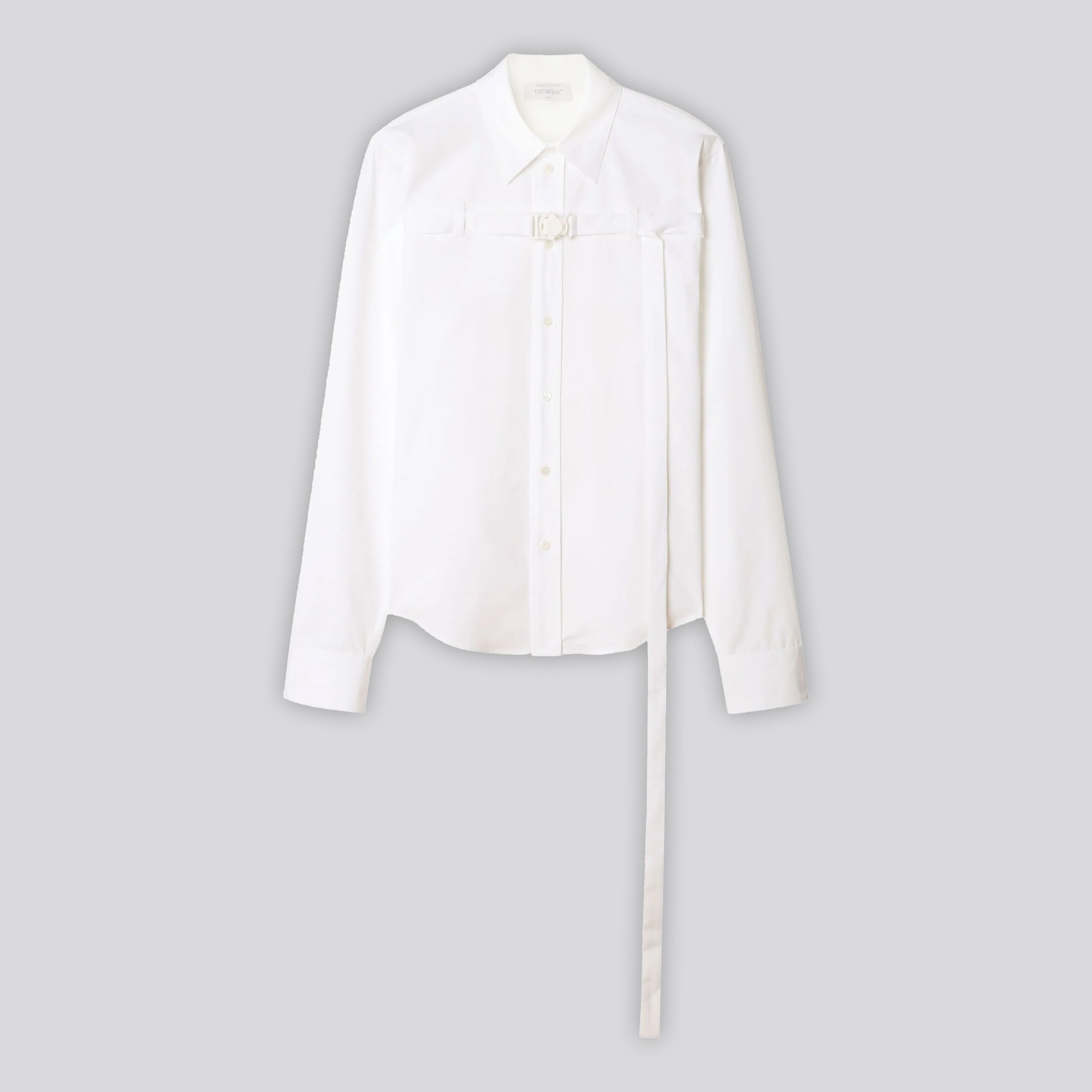 Camisa Blanca Off-White Poplin Buckle