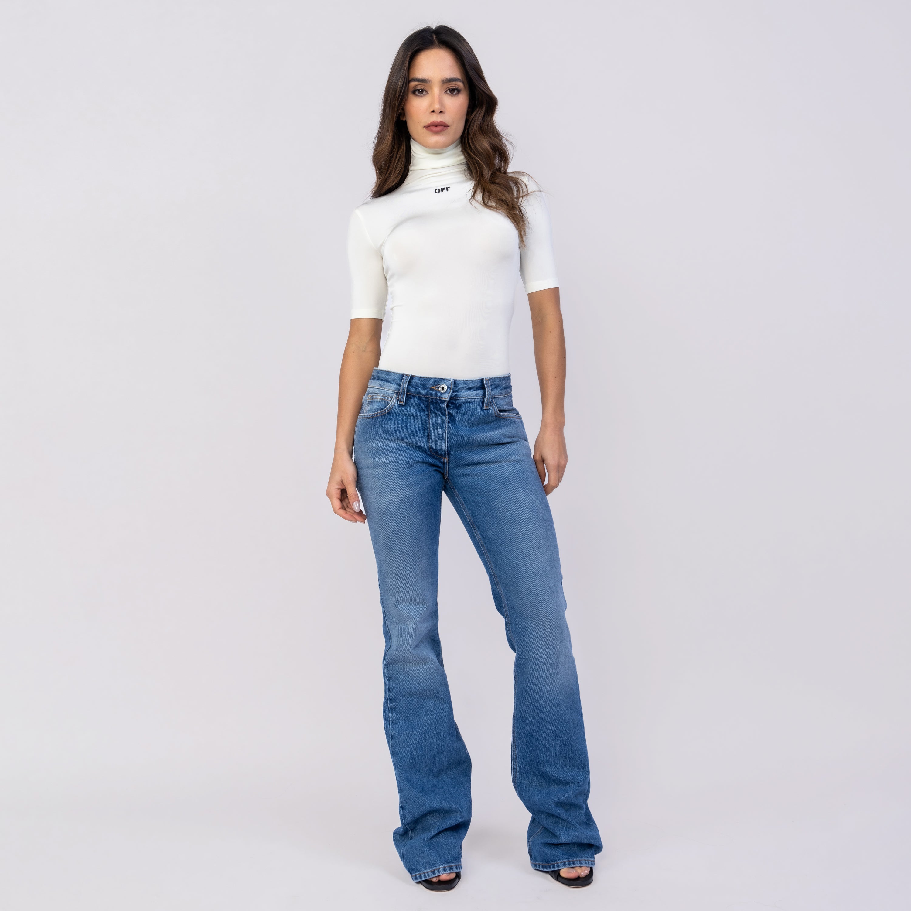 Jeans Azul Off-White Slim Flared