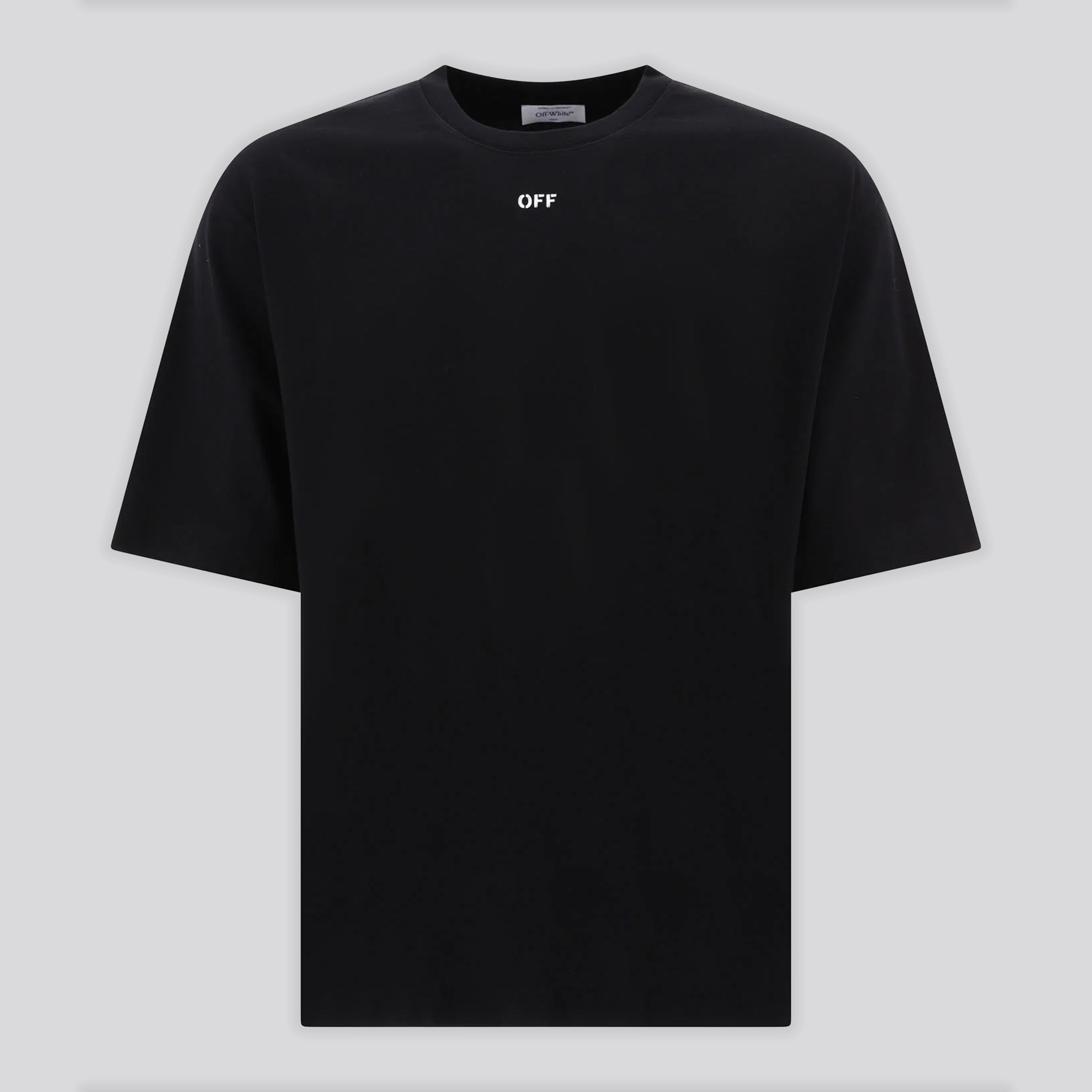 Camiseta Negra Off-White Off Stamp Skate