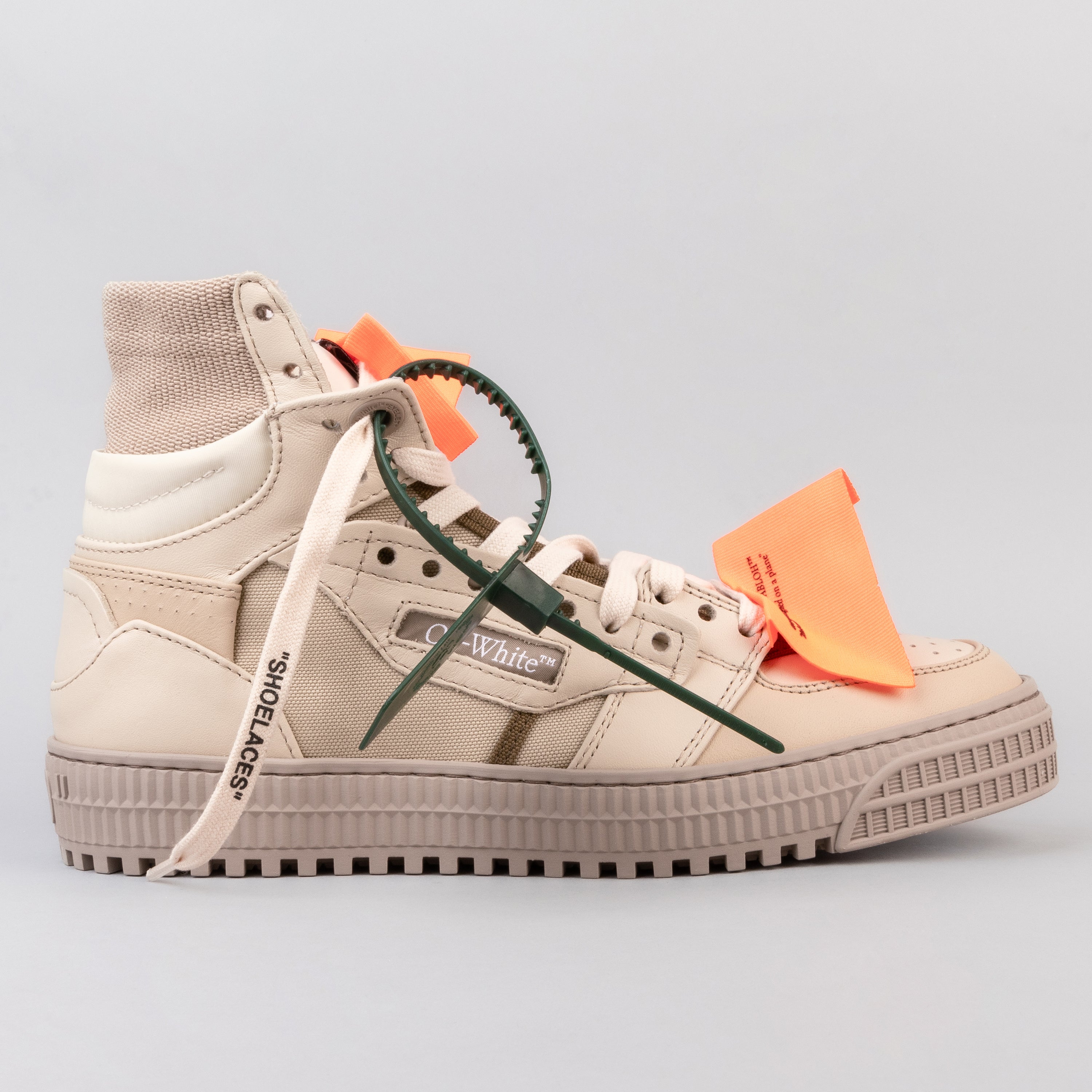 Sneakers Beige Off-White High Top 3.0 Off Court Calf Leather