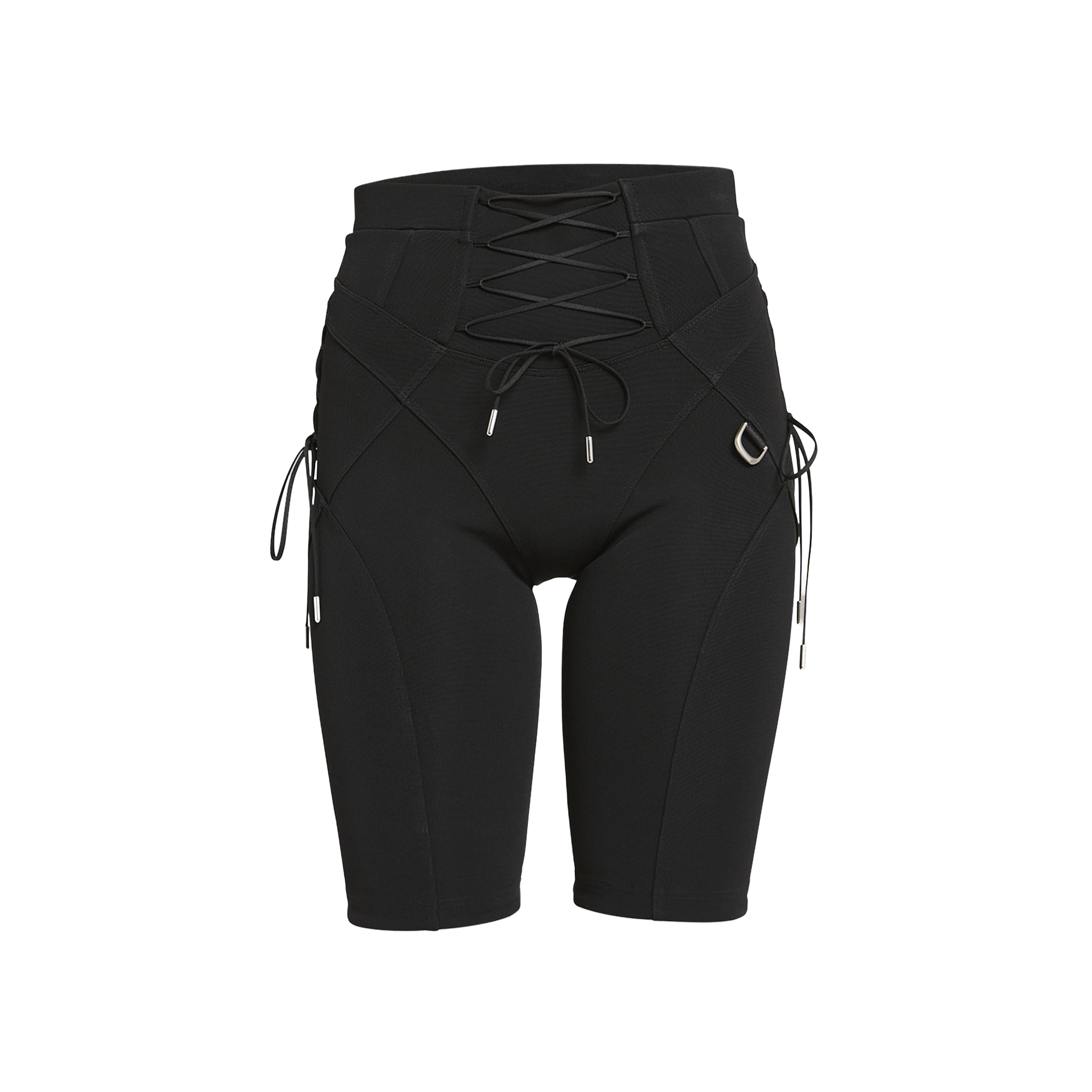 Shorts Negro Off-White Laceup Side Cyclist