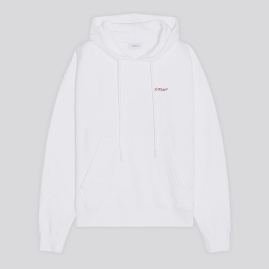 Buzo Blanco Off-White Hoodie Scratch Arrow Skate