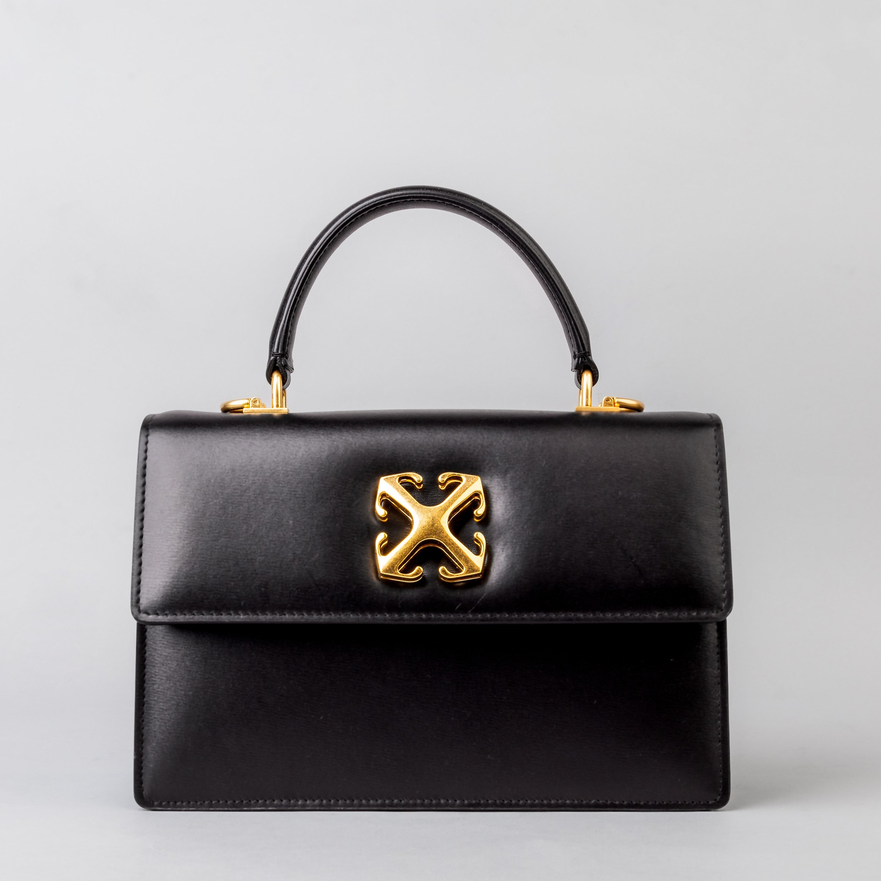 Cartera Negra Off-White itney 1.4 Top Handle Chain