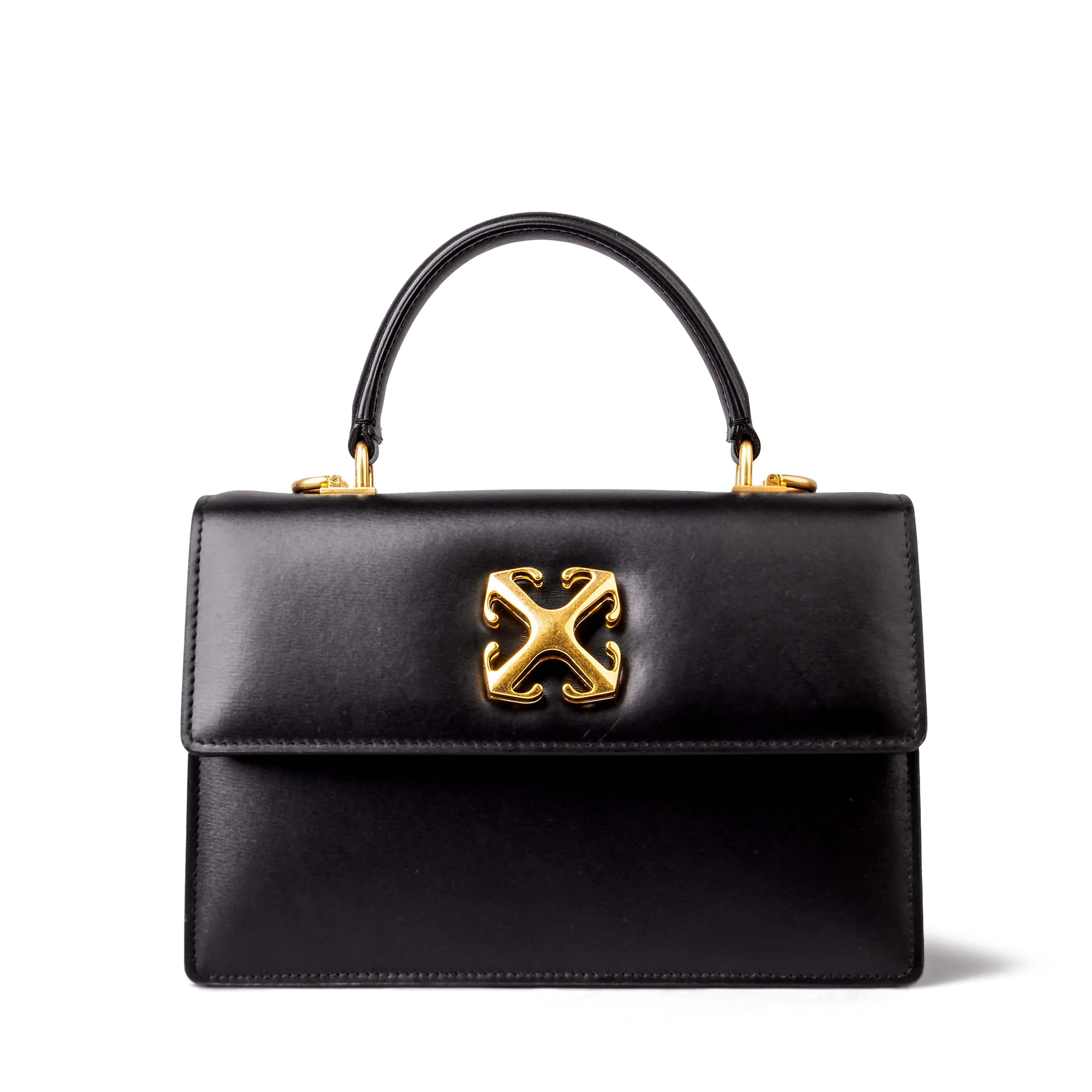 Cartera Negra Off-White itney 1.4 Top Handle Chain