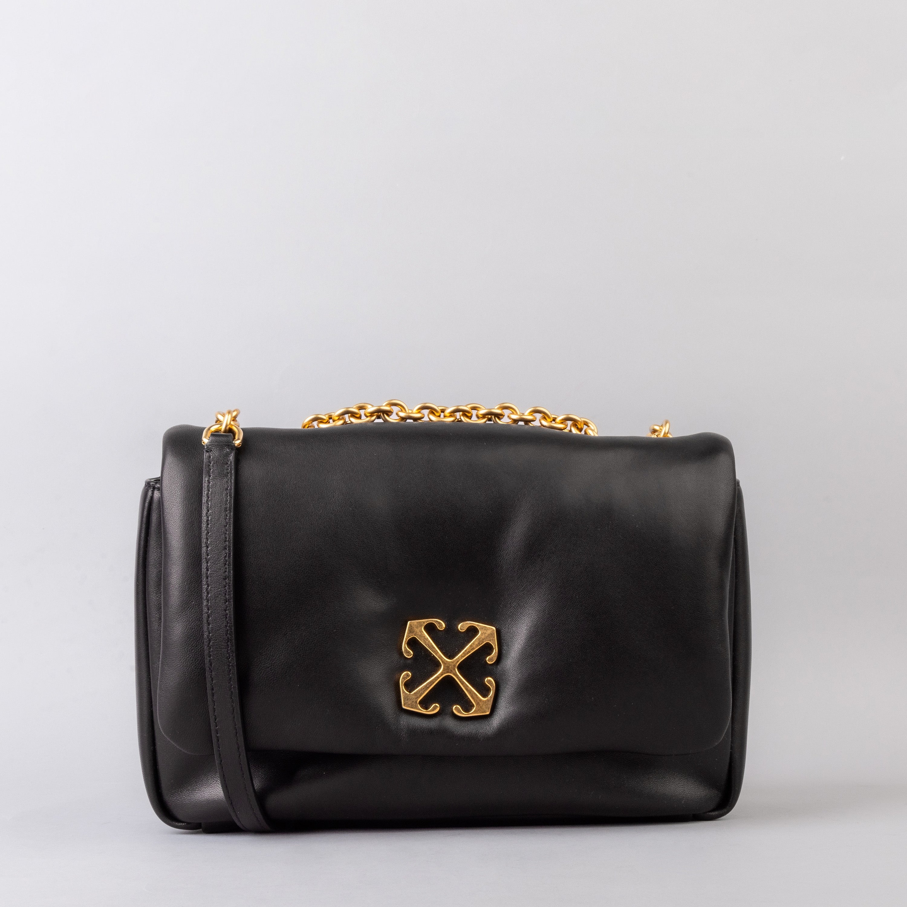 Cartera Negra Off-White Jitney Puffer Nappa