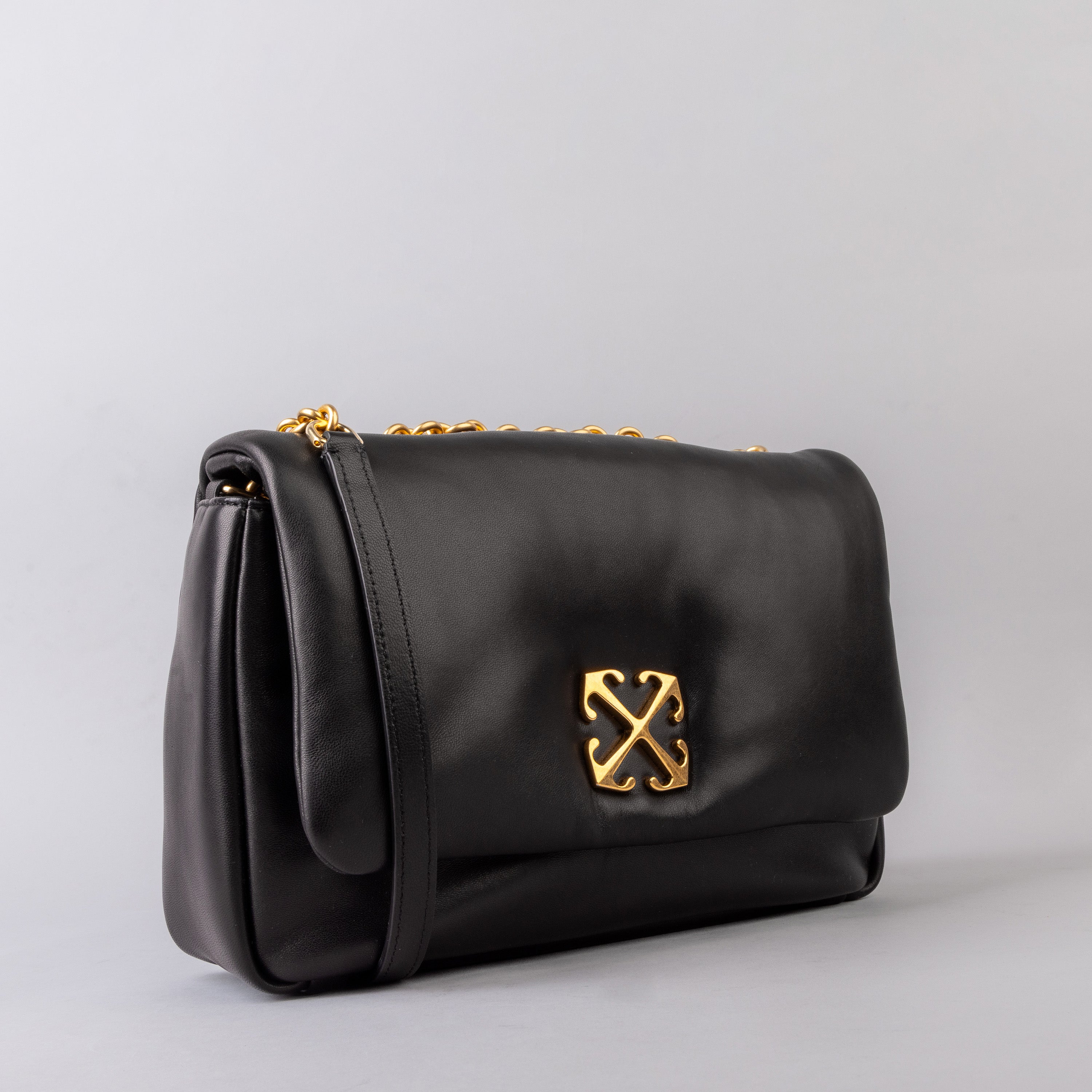Cartera Negra Off-White Jitney Puffer Nappa