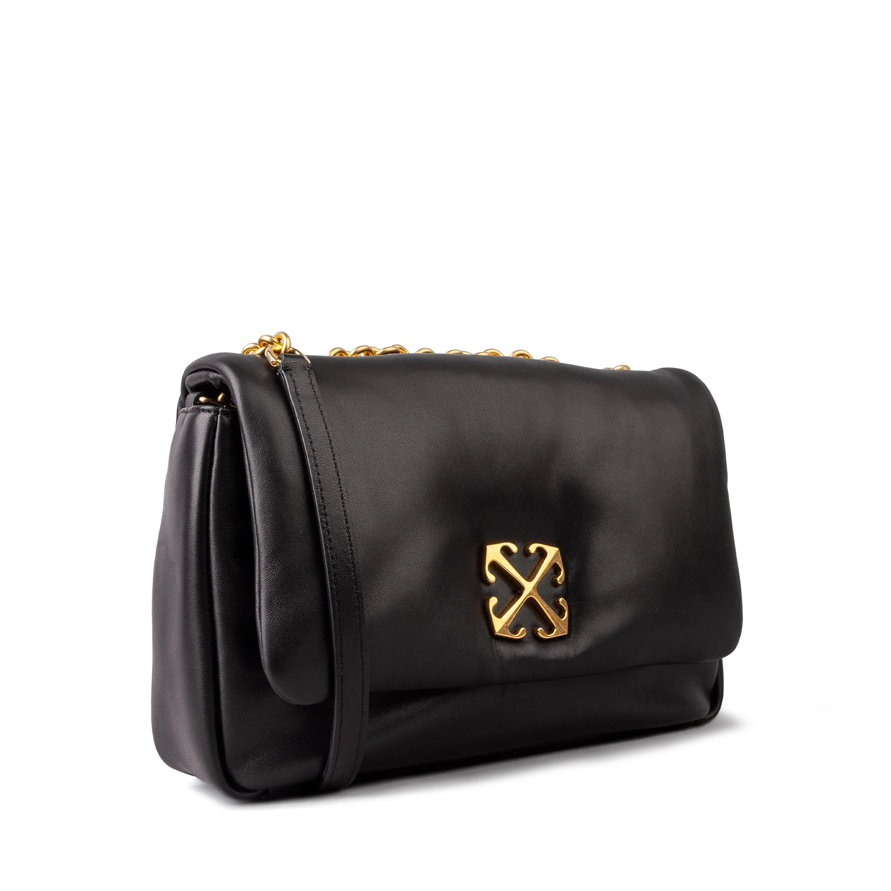 Cartera Negra Off-White Jitney Puffer Nappa