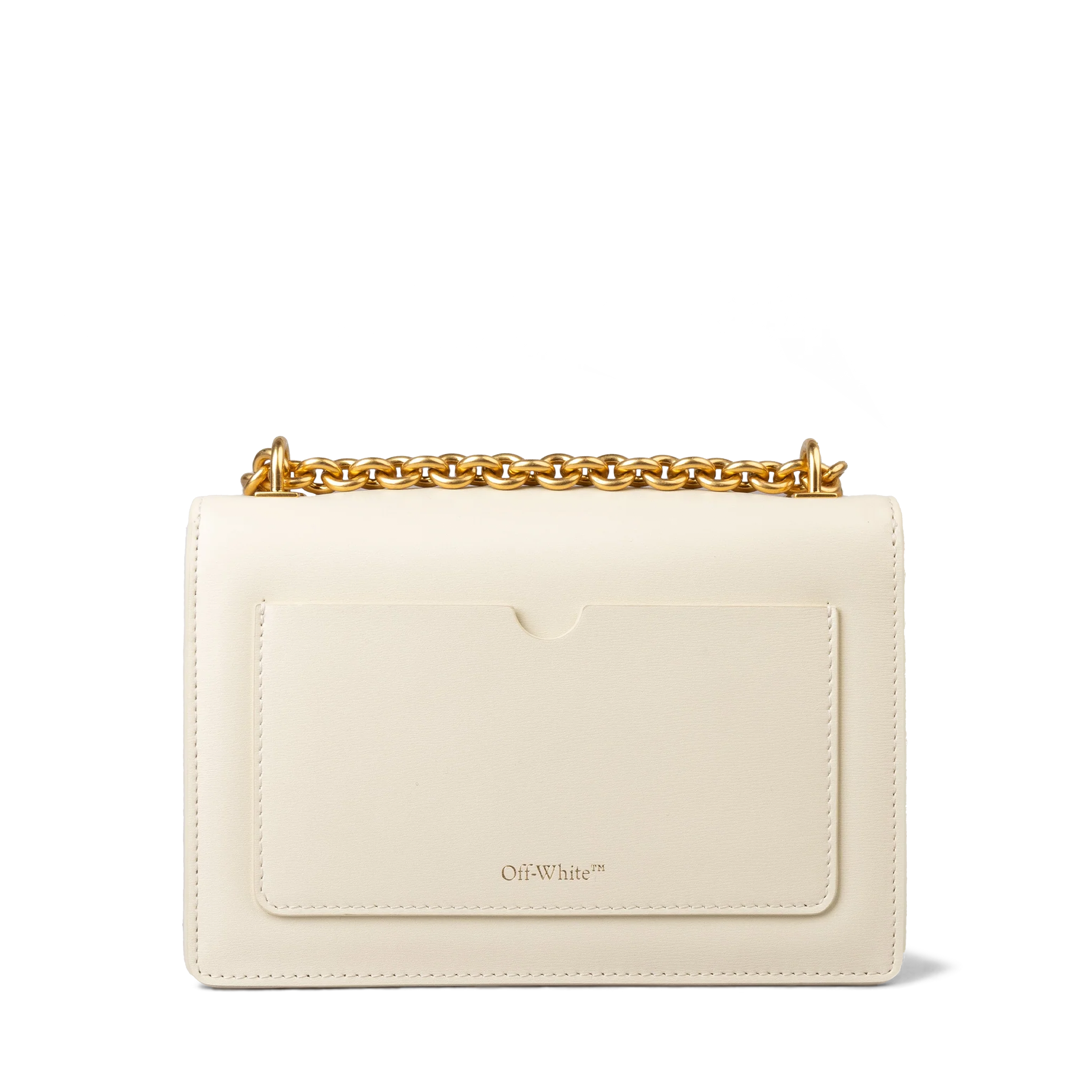 Cartera Blanca Off-White Jitney 2.0 Shoulder Chain