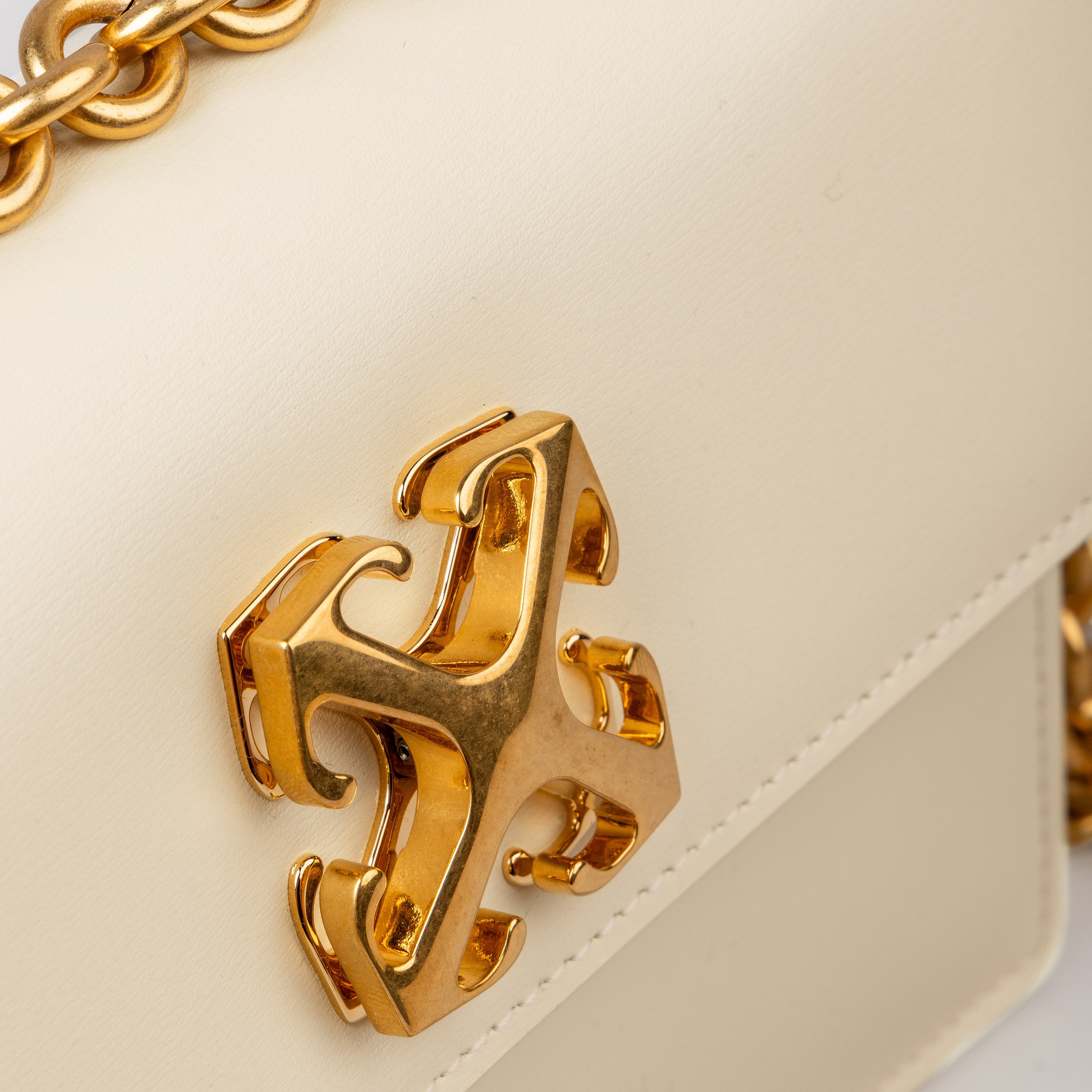 Cartera Blanca Off-White Jitney 2.0 Shoulder Chain