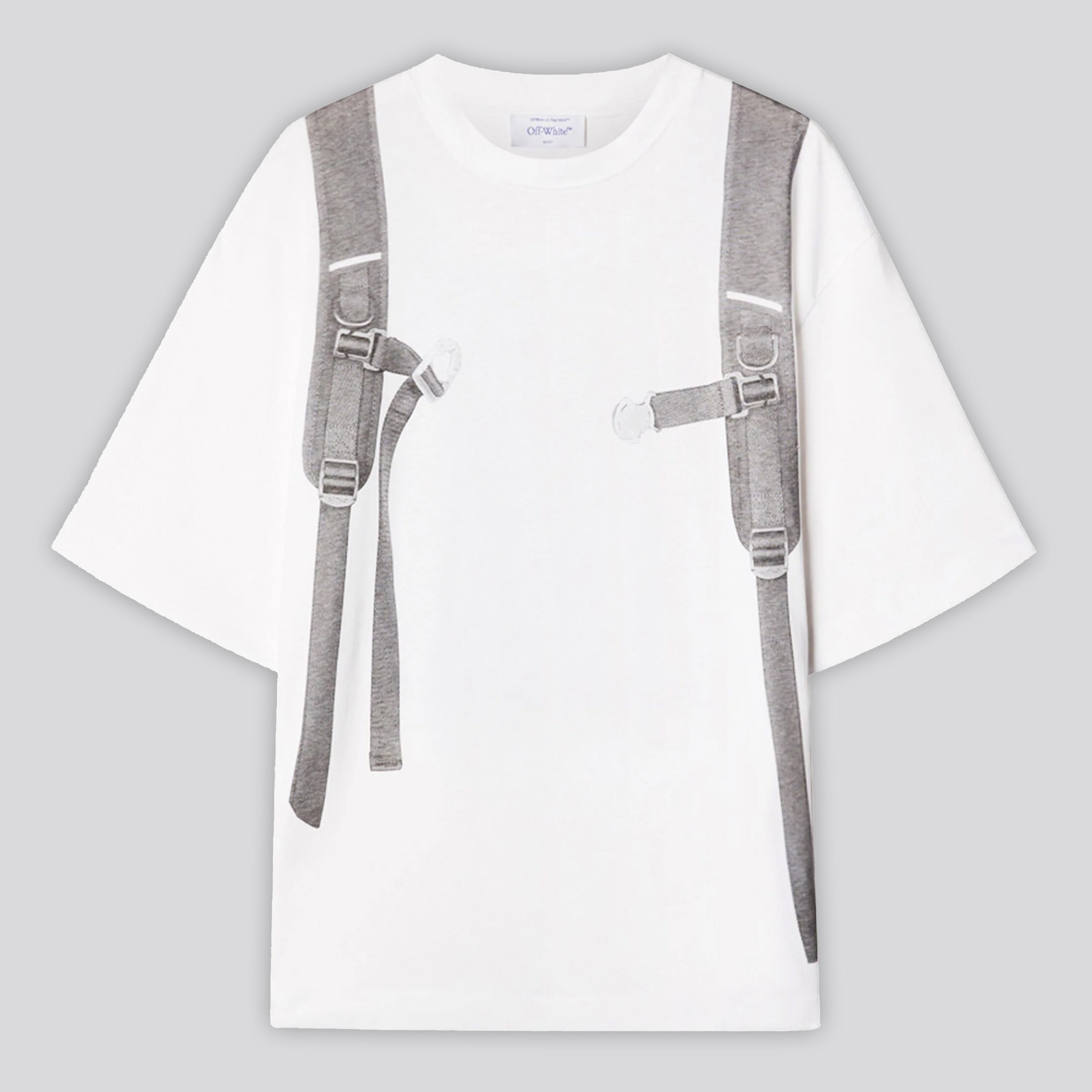 Camiseta Blanca Off-White Backpack Skate
