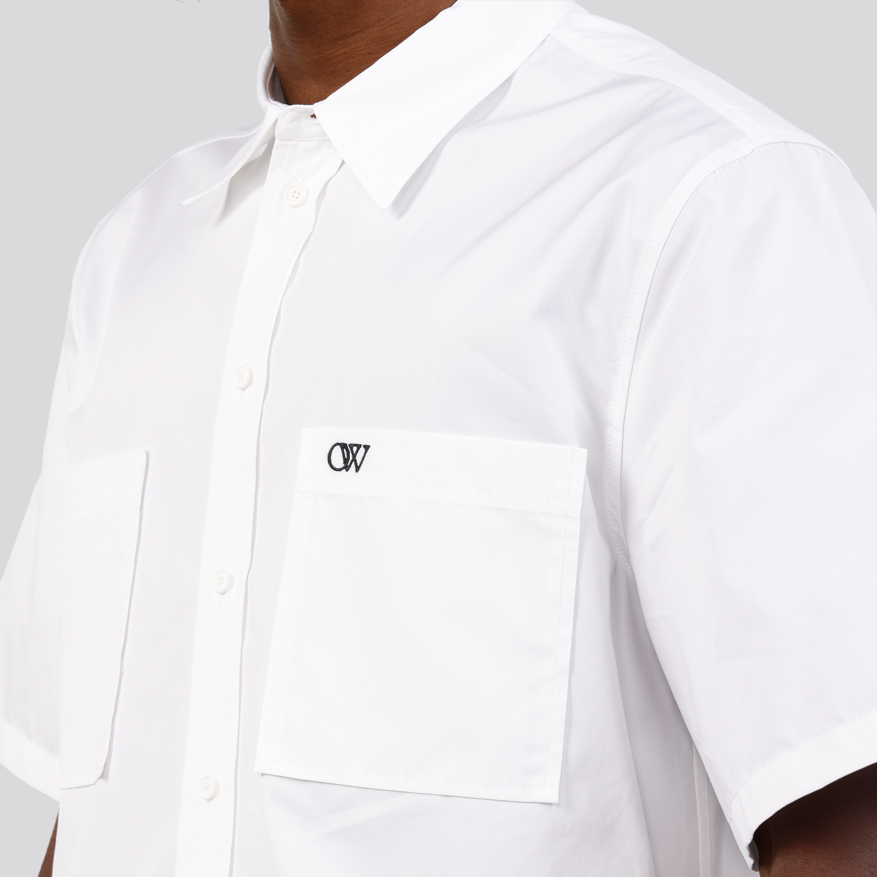 Camisa Blanca Off-White OW Emb Summer Heavycot