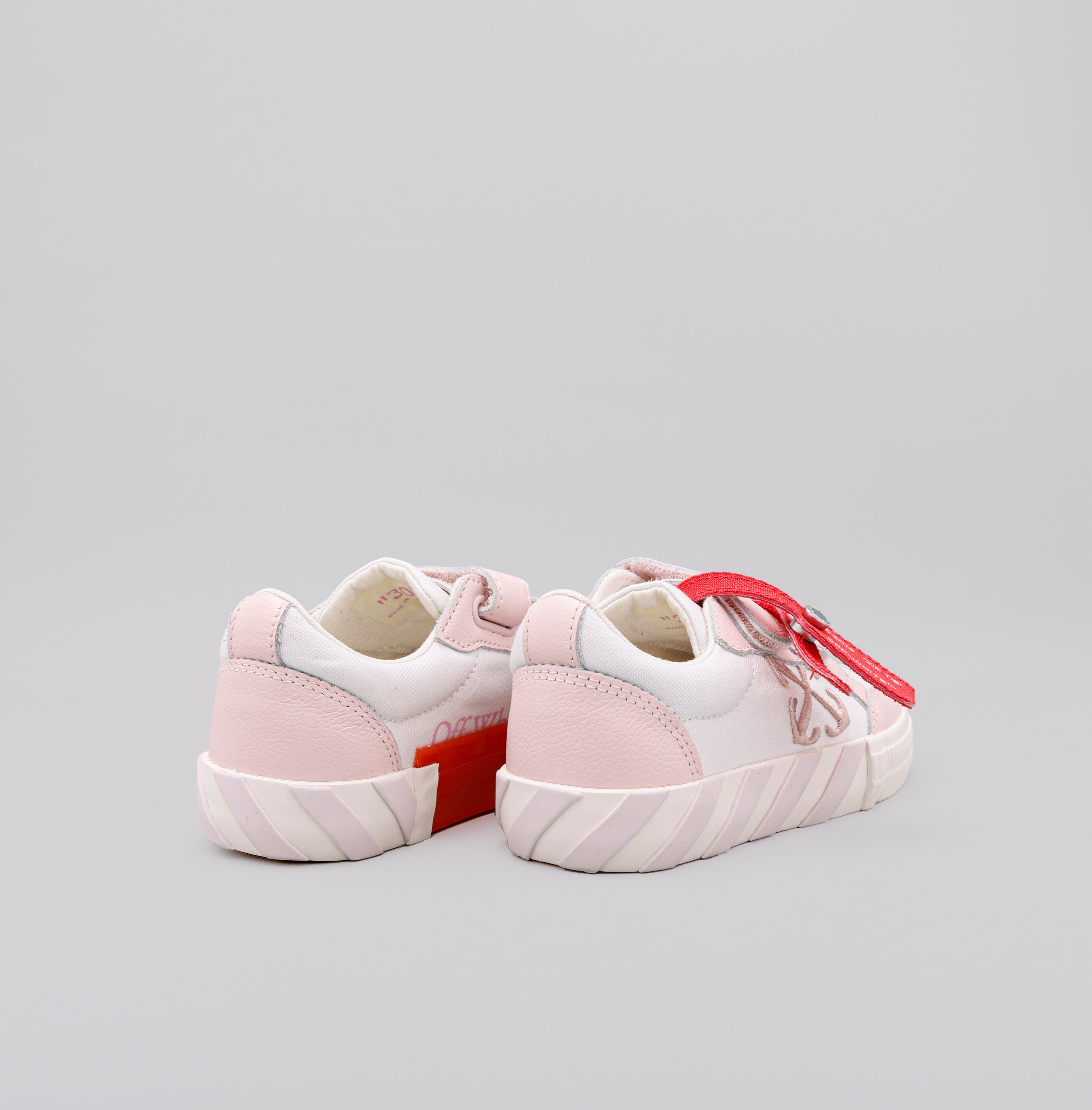 Sneakers Blanco Rosa Off-White Kids Vulcanized Velcro
