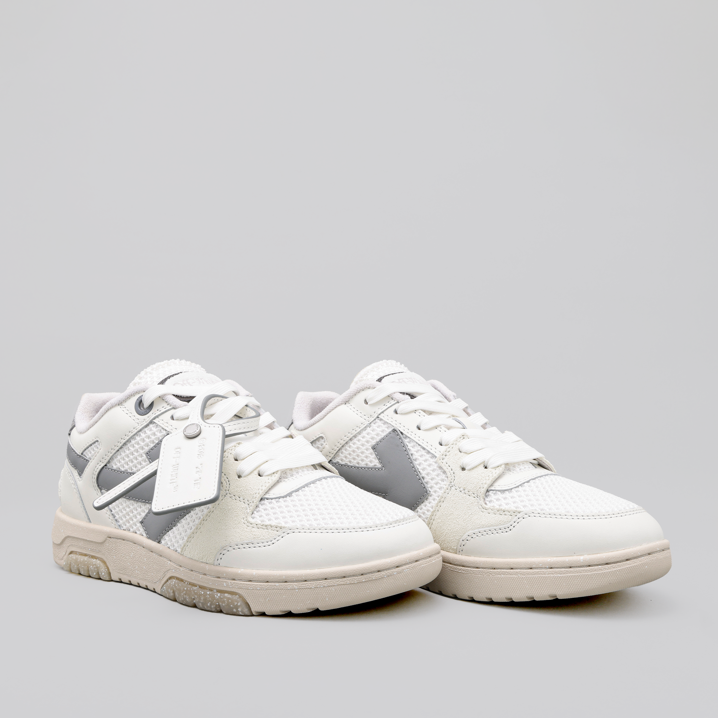 Sneakers Blancos Gris Ceniza Off-White Slim Out