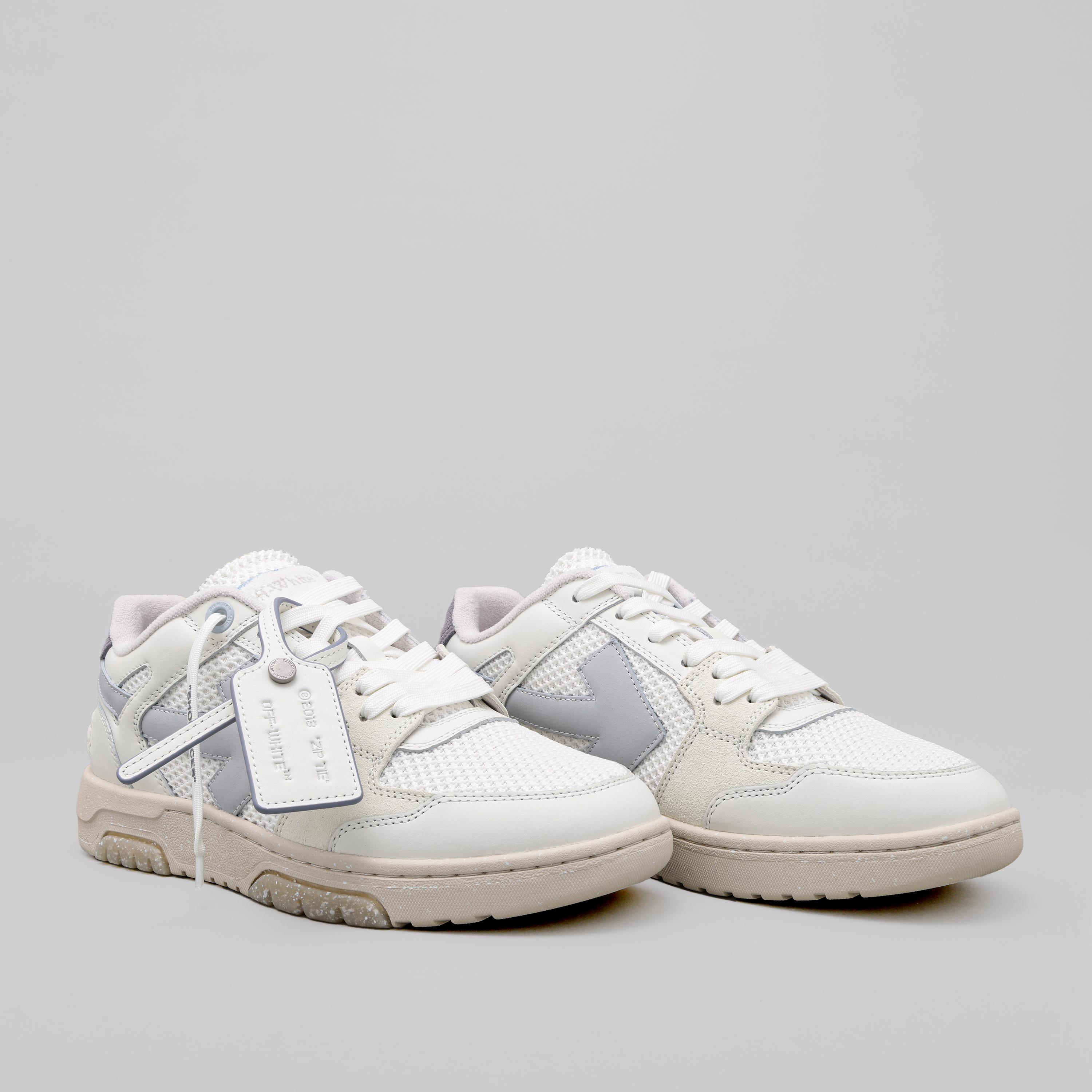 Sneakers Blancos Gris Ceniza Off-White Slim Out