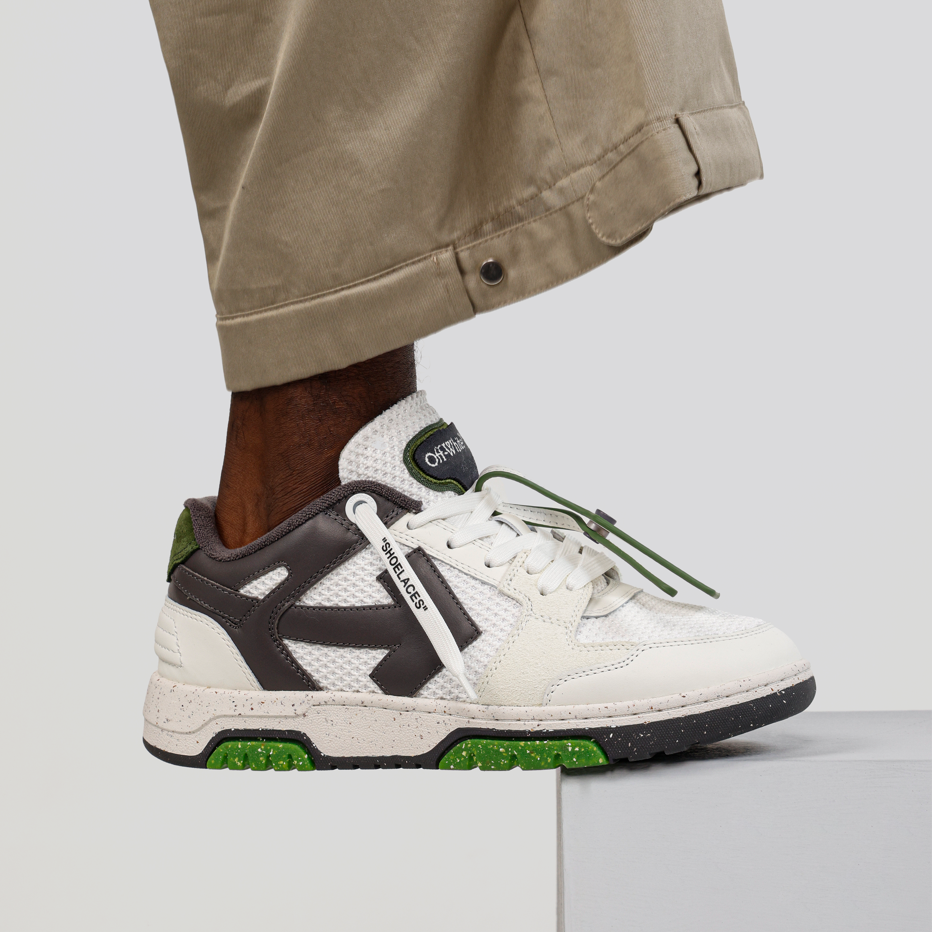 Sneakers Blancos Off-White Verde Slim Out