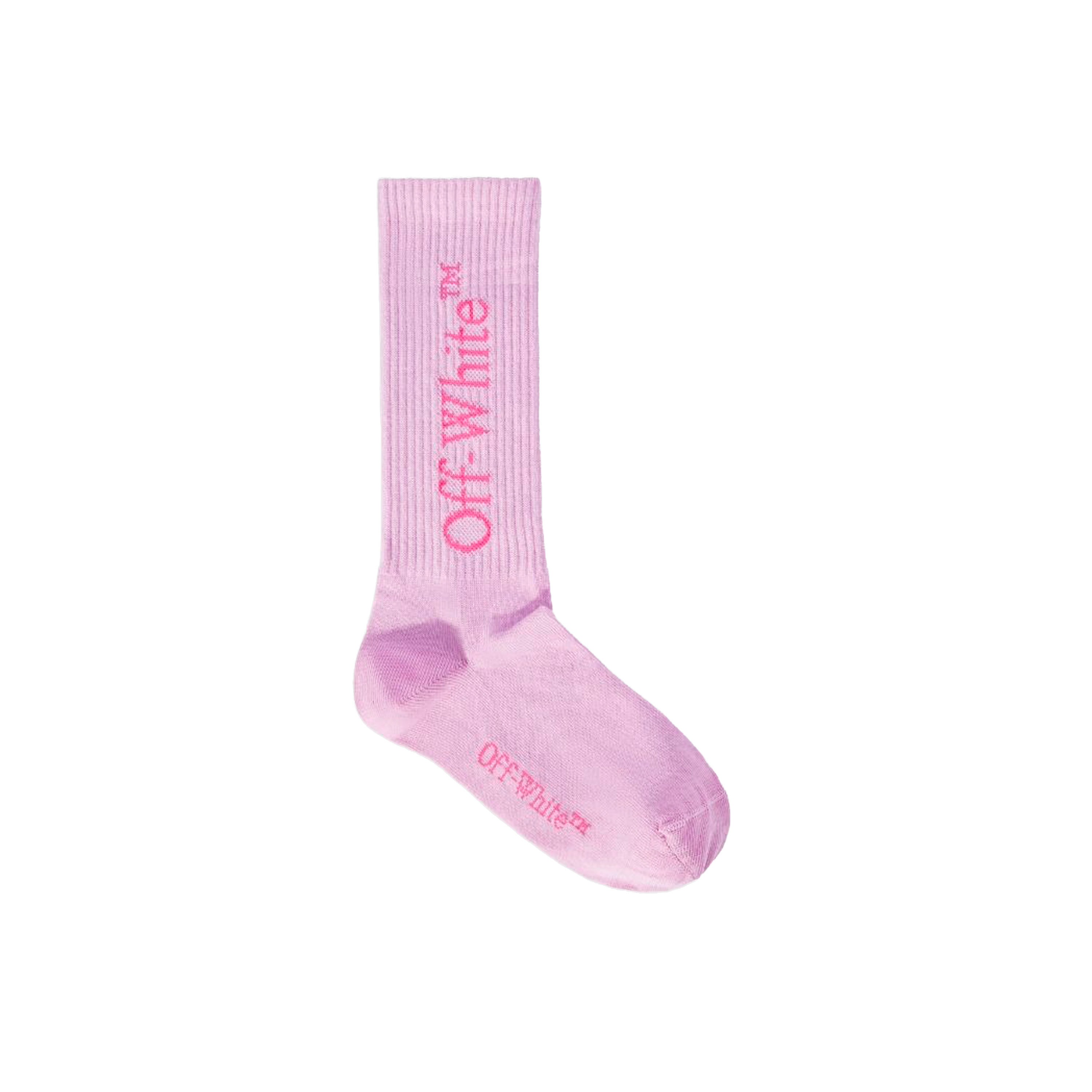 Medias Lila Off-White Kids Bookish Logo