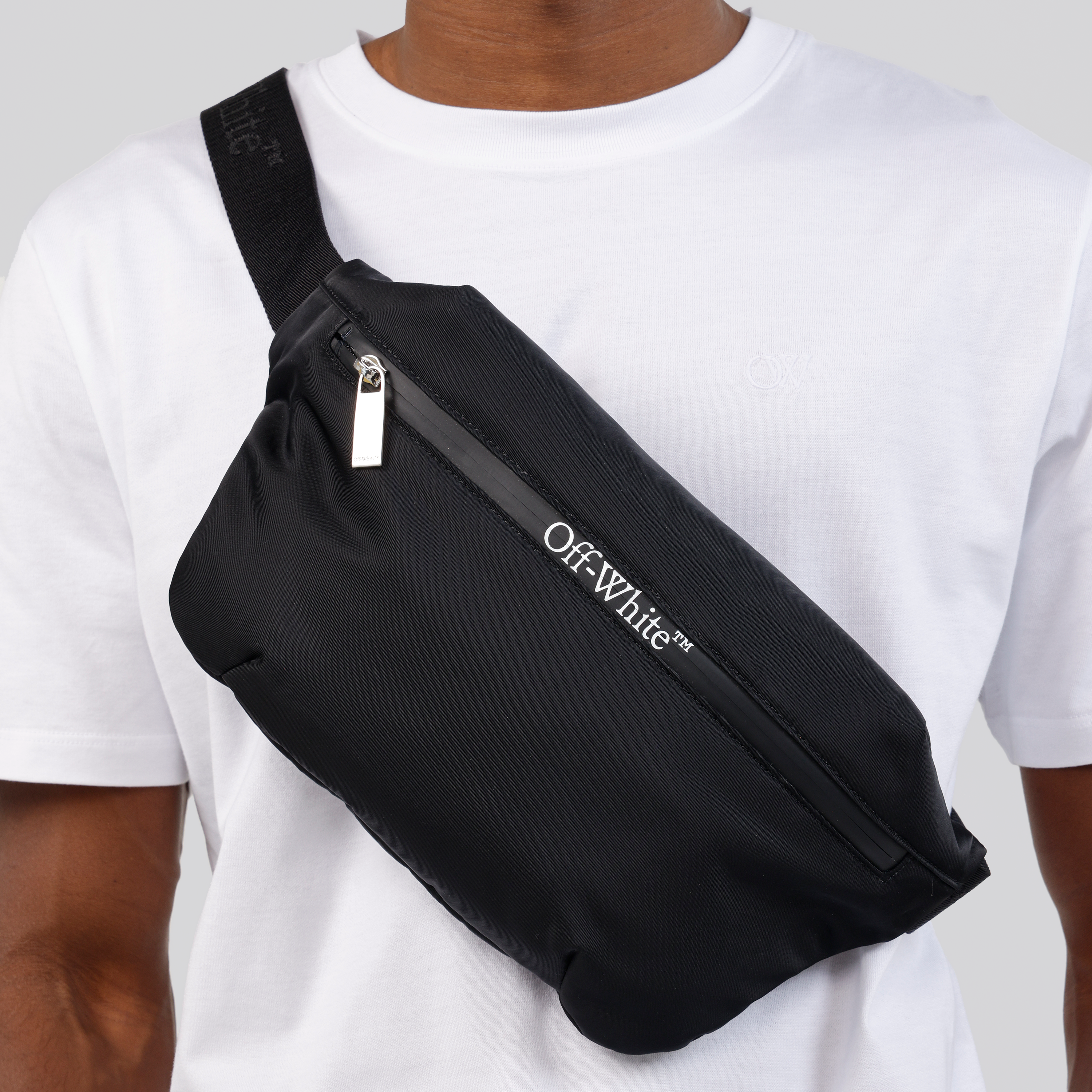 Riñonera Negro Off-White Outdoor Waistbag