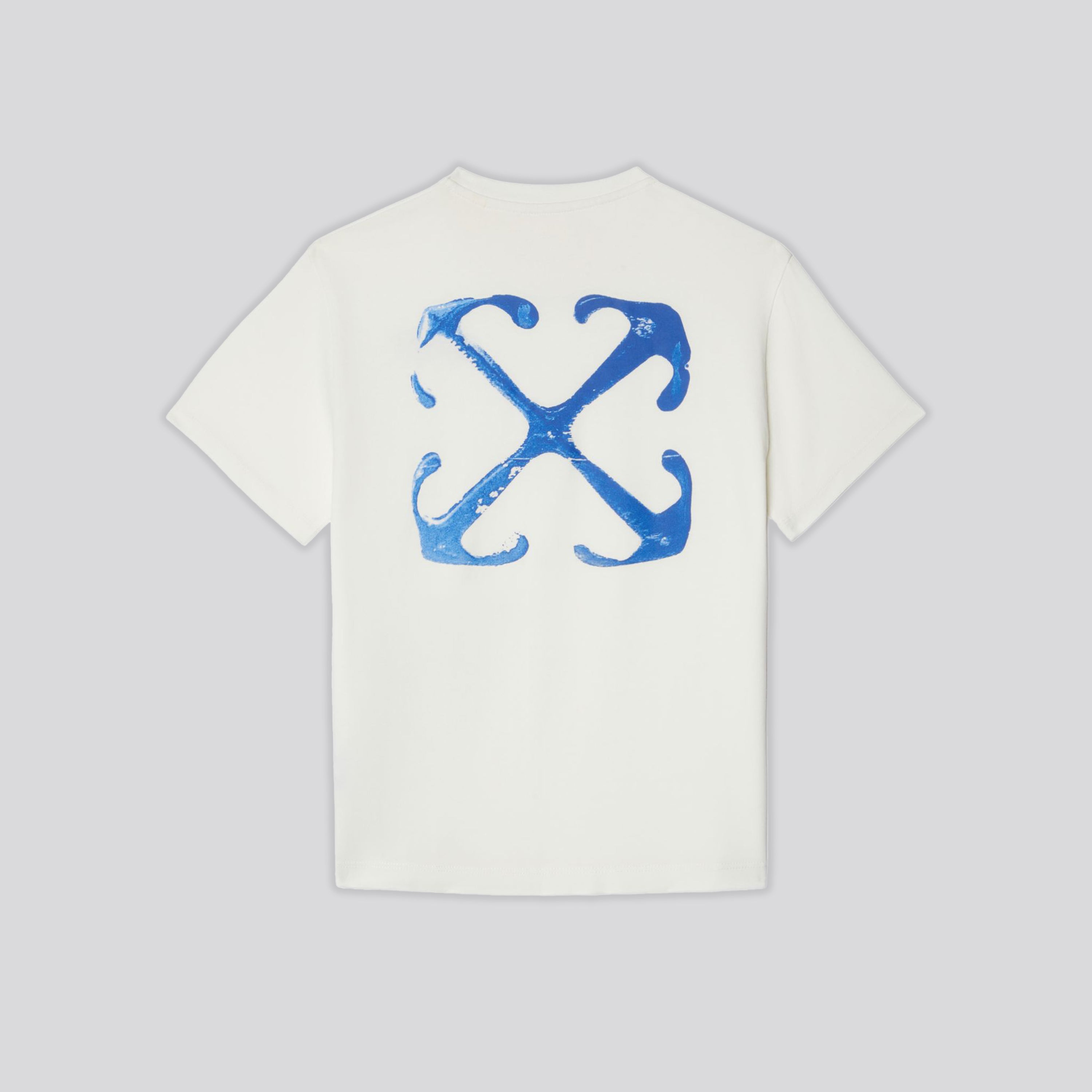 Camiseta Blanca Off-White Kids Paint Graphic