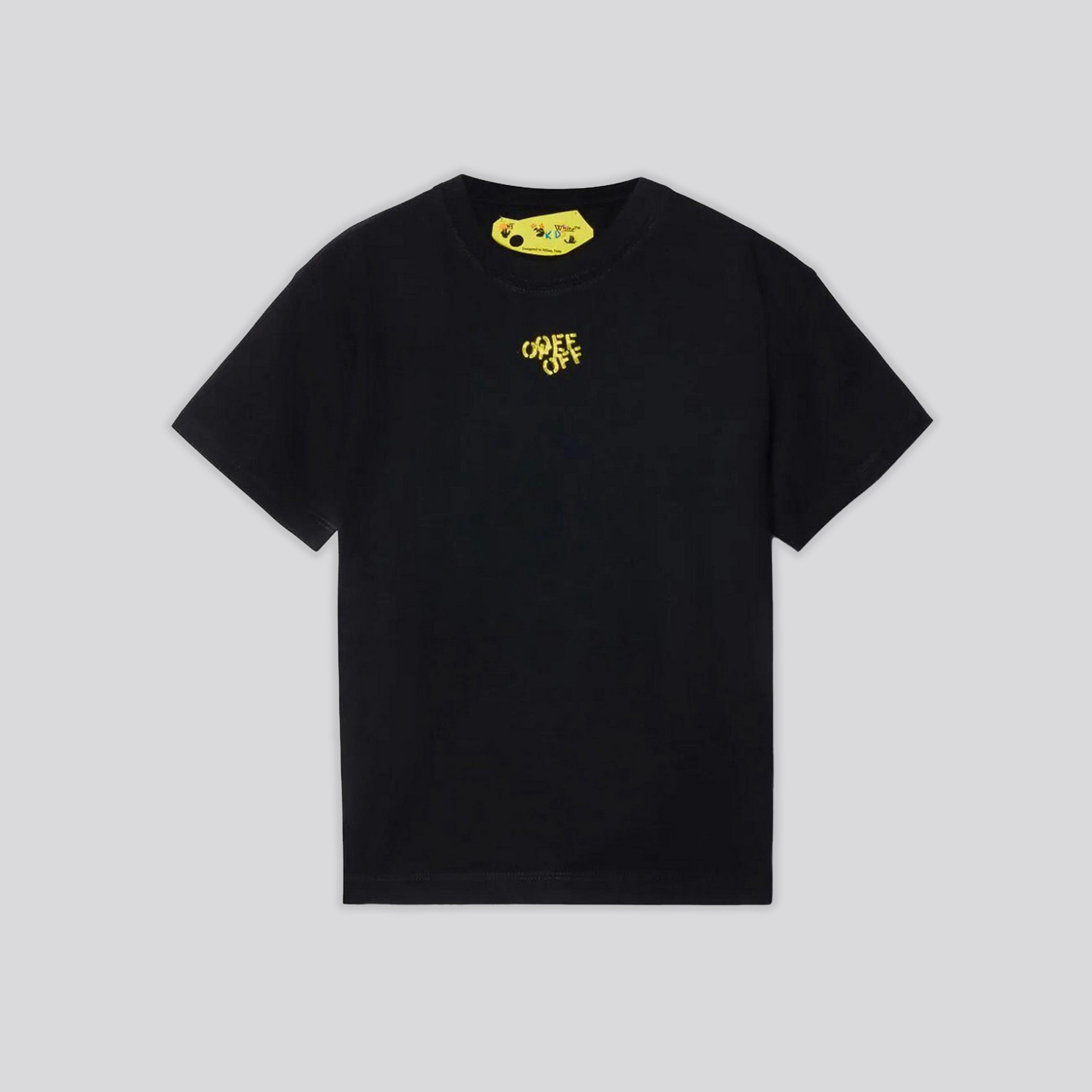 Camiseta Negra Off-White Kids Multi Off Stamp