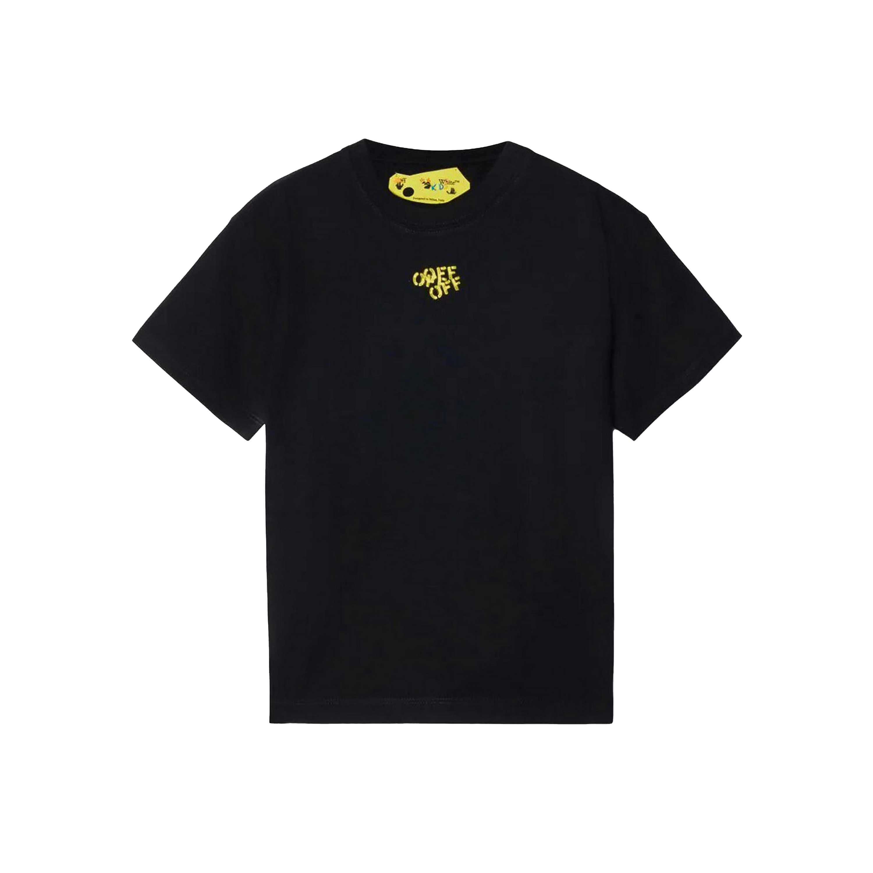 Camiseta Negra Off-White Kids Multi Off Stamp