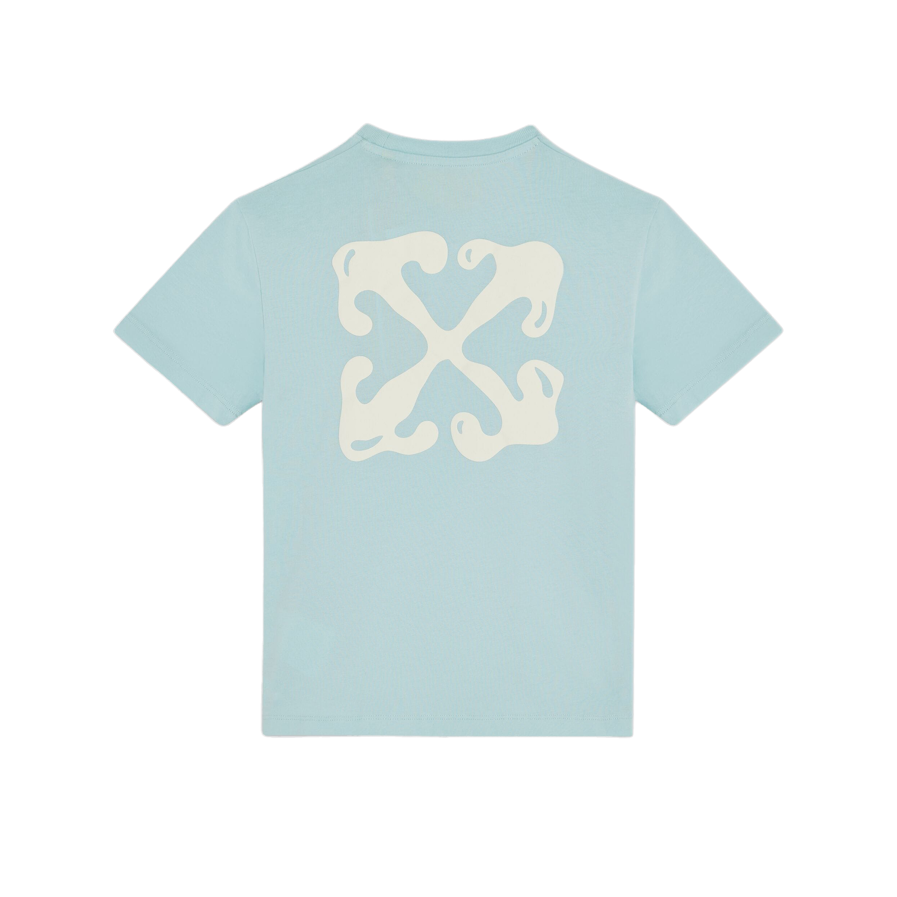 Camiseta Celeste Off-White Kids Arrow Fluid