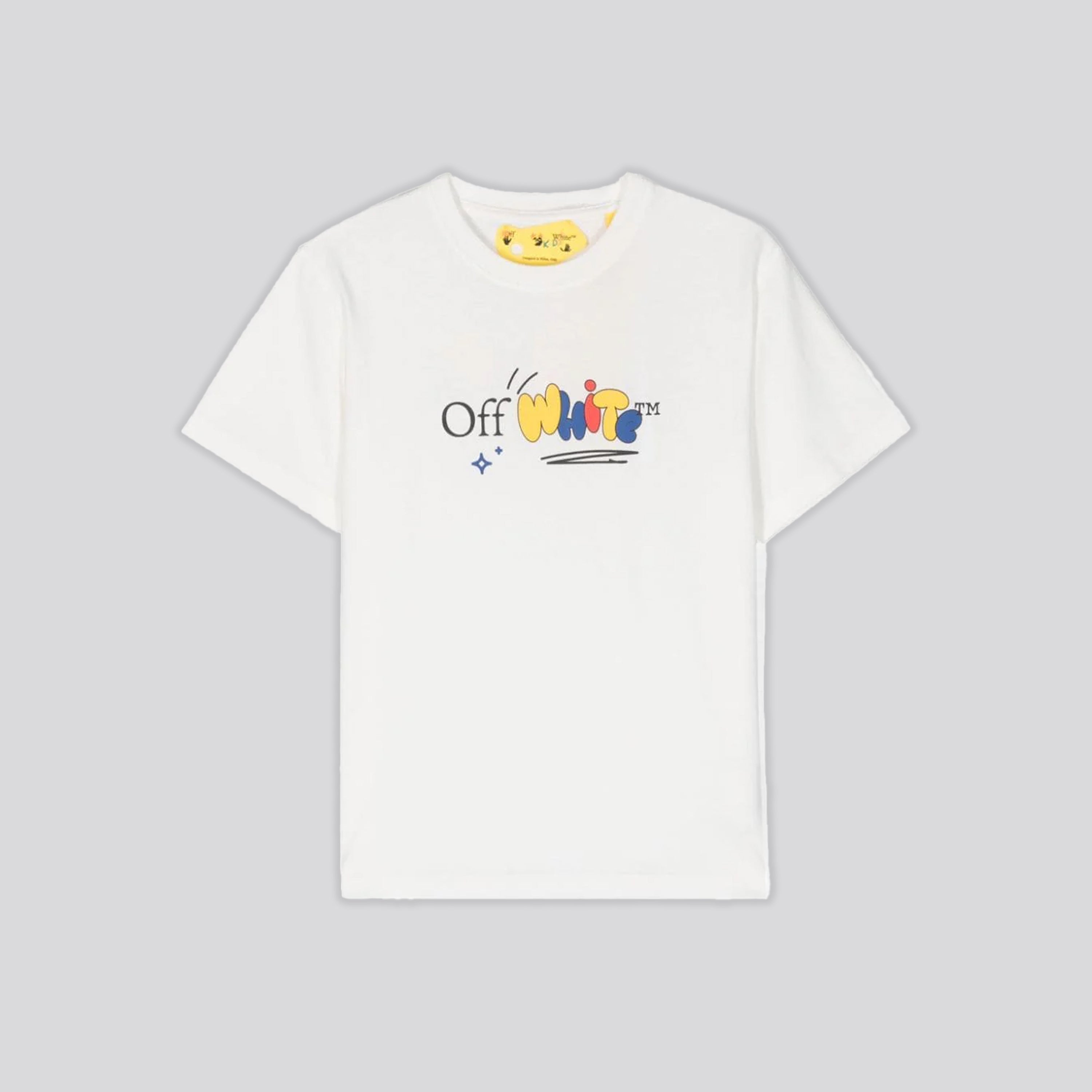 Camiseta Blanca Off-White Kids Funny