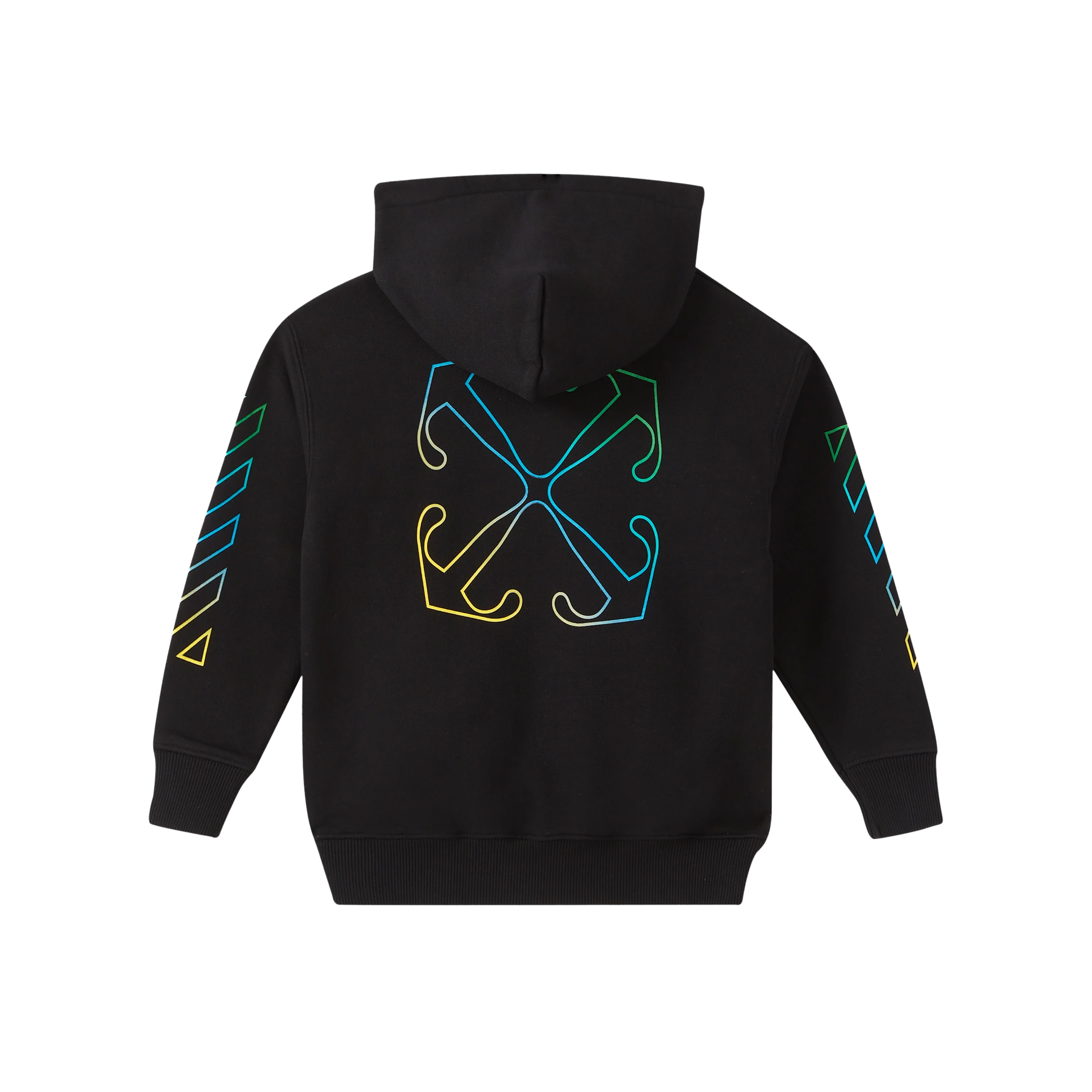 Chaqueta Negra Off-White Kids Arrow Rainbow