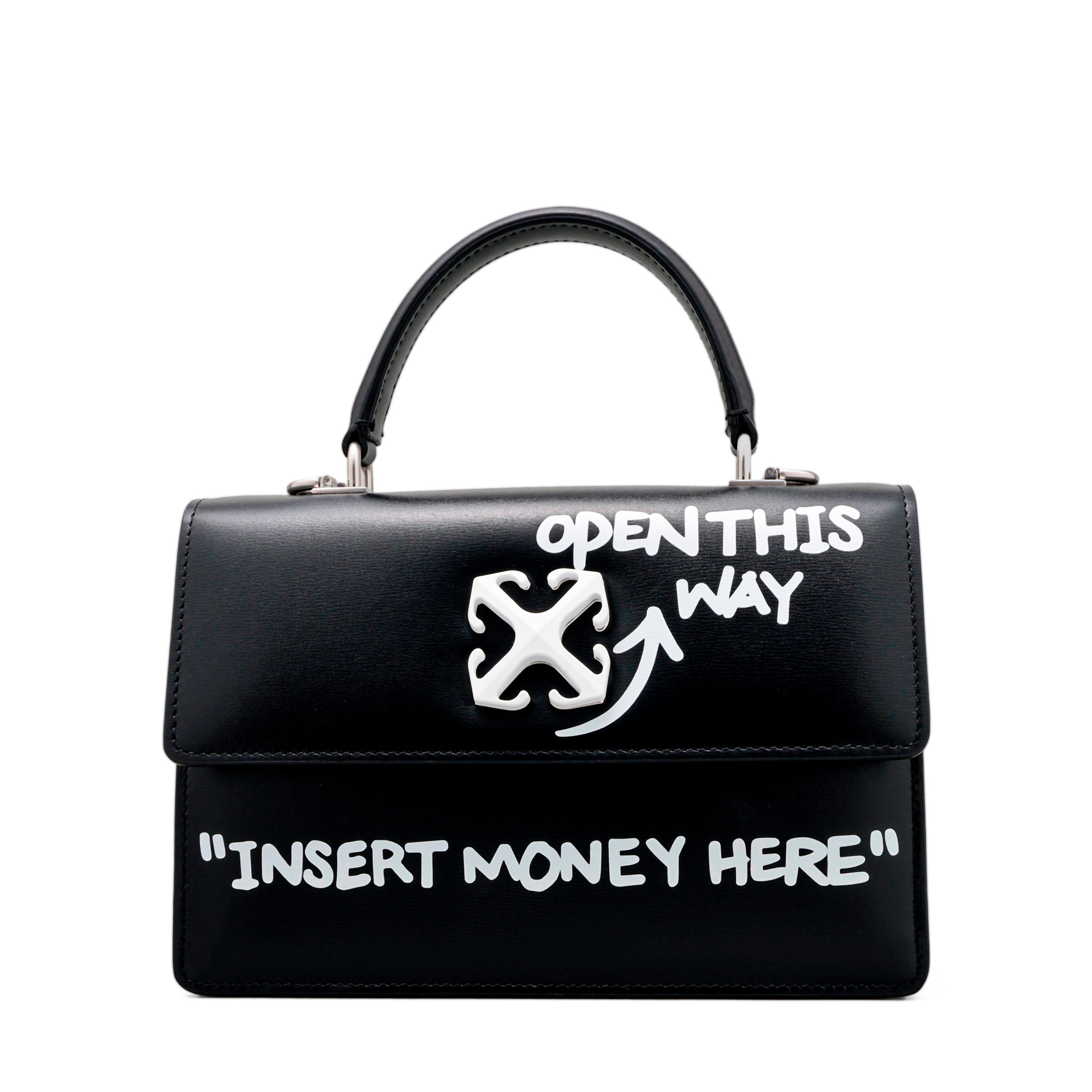 Cartera Negra Off-White Jitney 2.8 Top Handle Quote