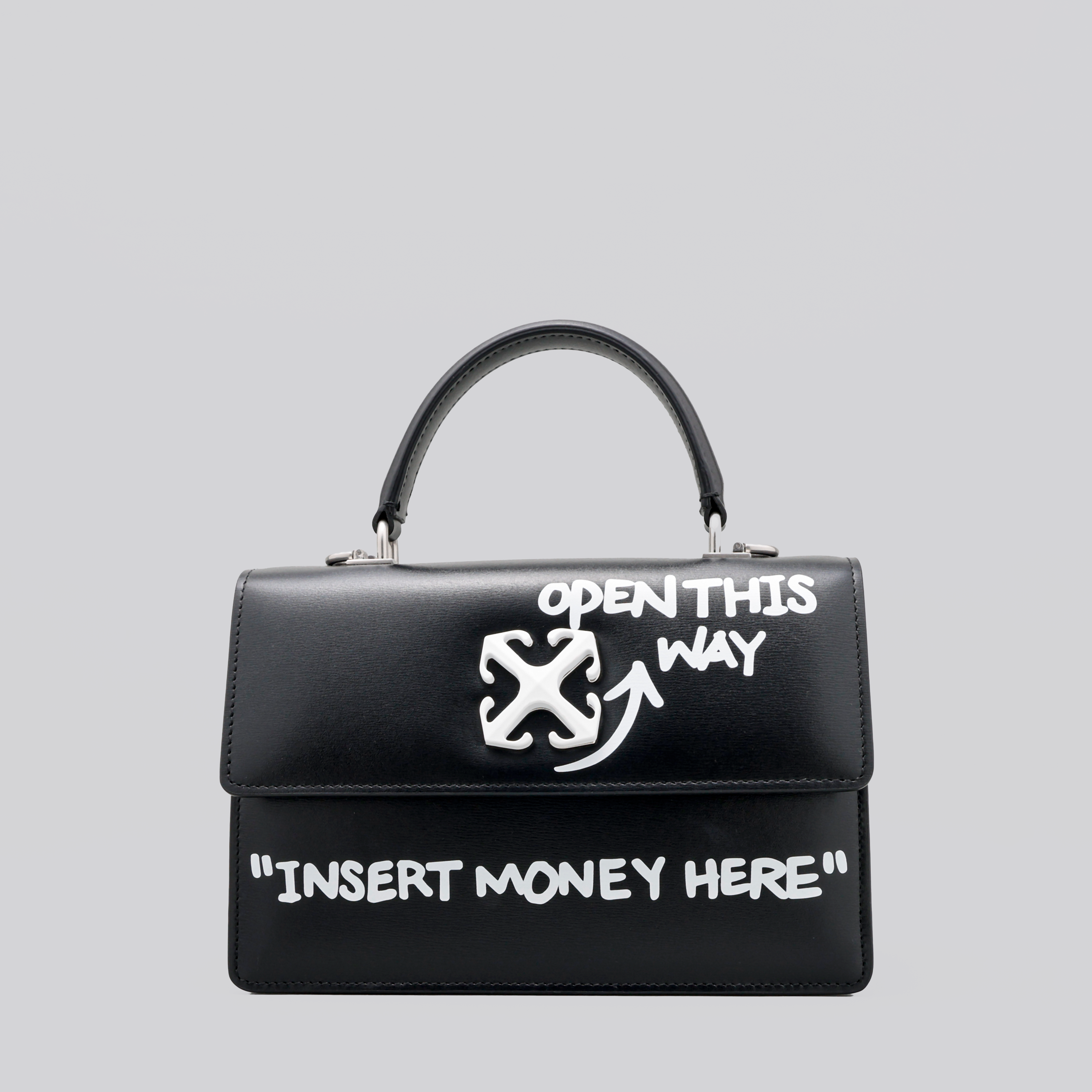 Cartera Negra Off-White Jitney 1.4 Top Handle