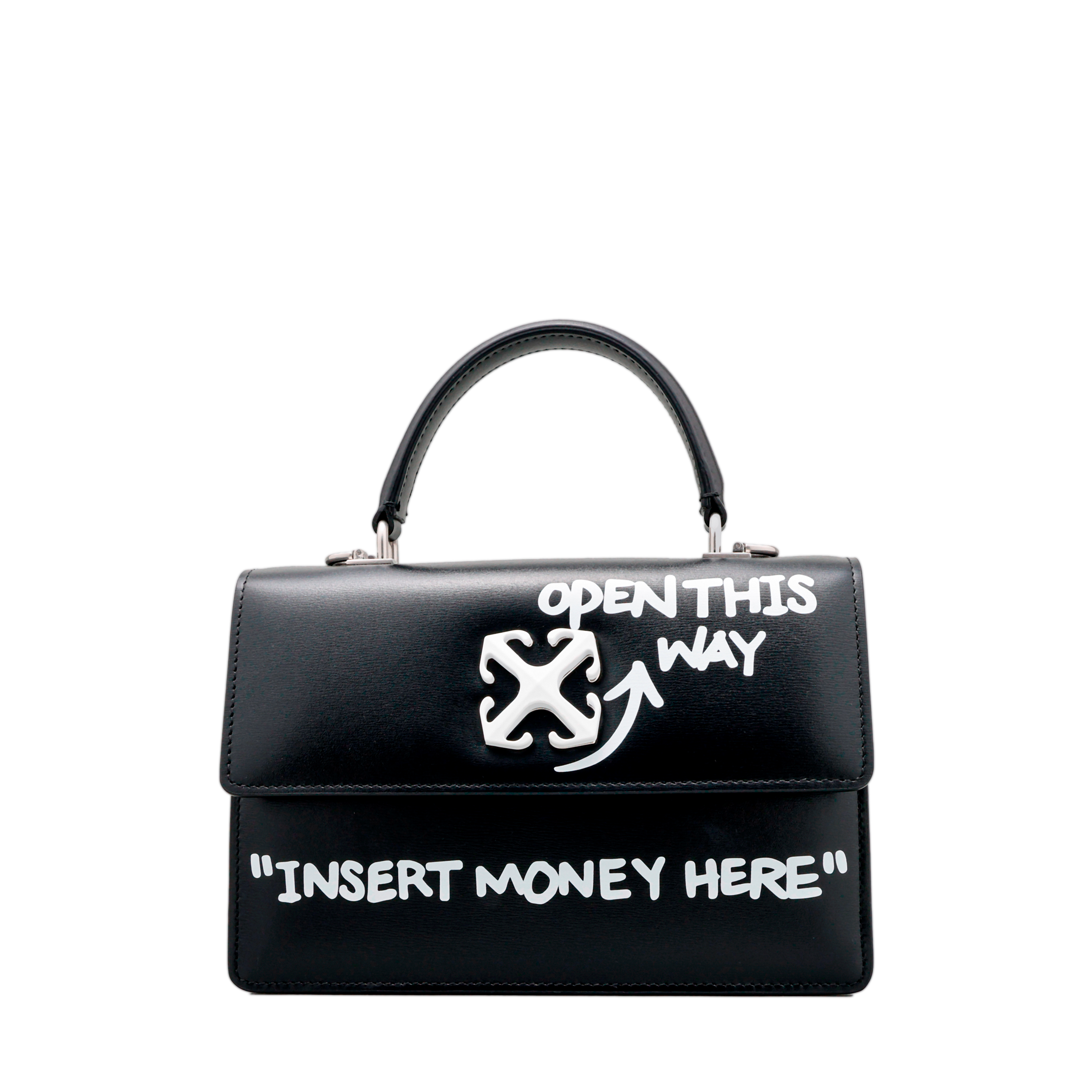 Cartera Negra Off-White Jitney 1.4 Top Handle Quote