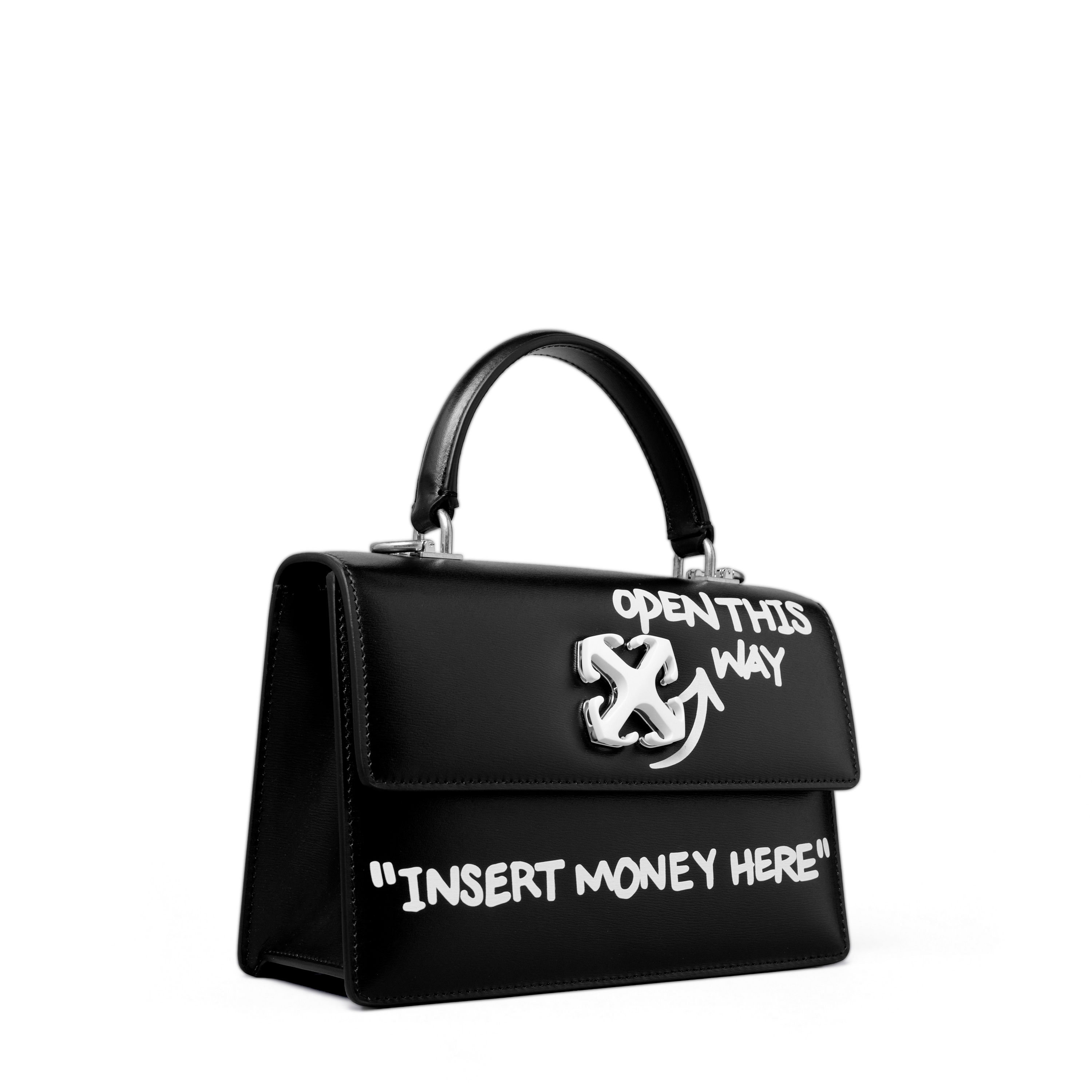 Cartera Negra Off-White Jitney 1.4 Top Handle Quote