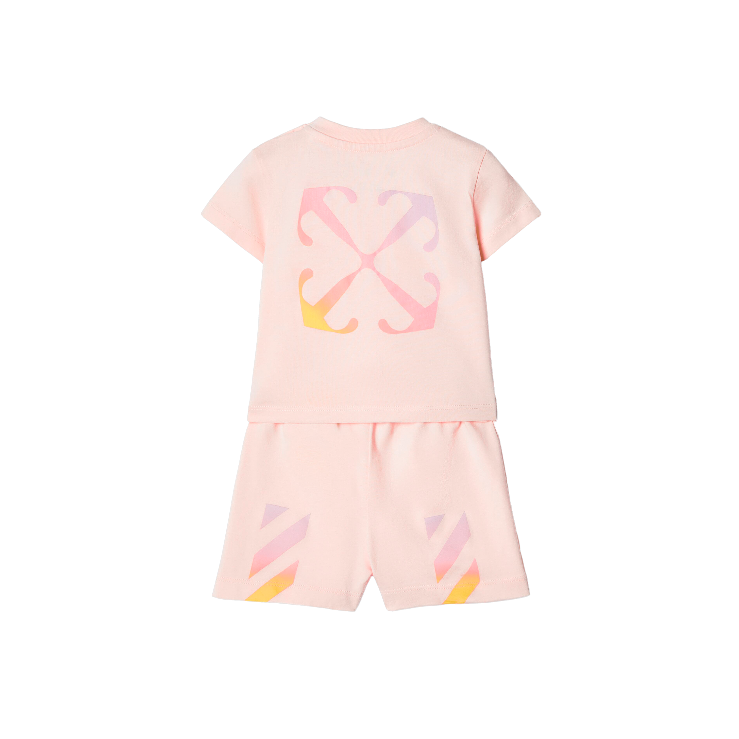 Conjunto Rosado Off-White Kids Arrow Rainbow Newborn