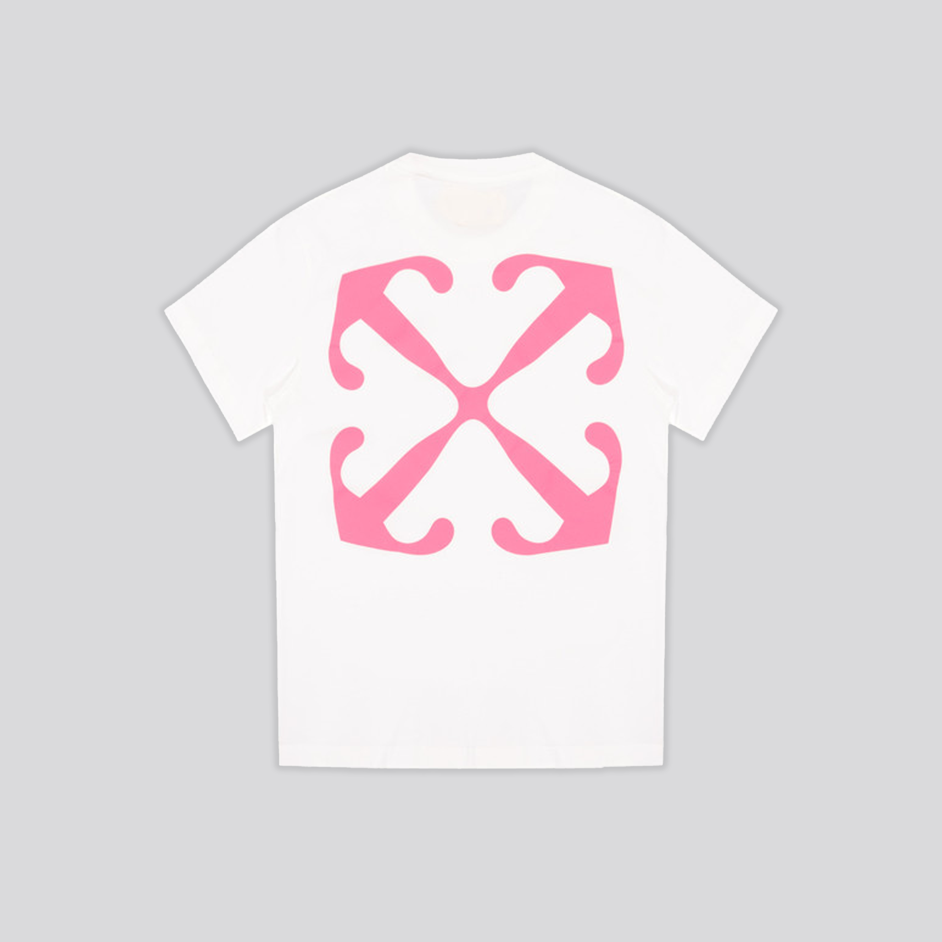 Camiseta Blanca Off-White Kids Fucsia Off Stamp