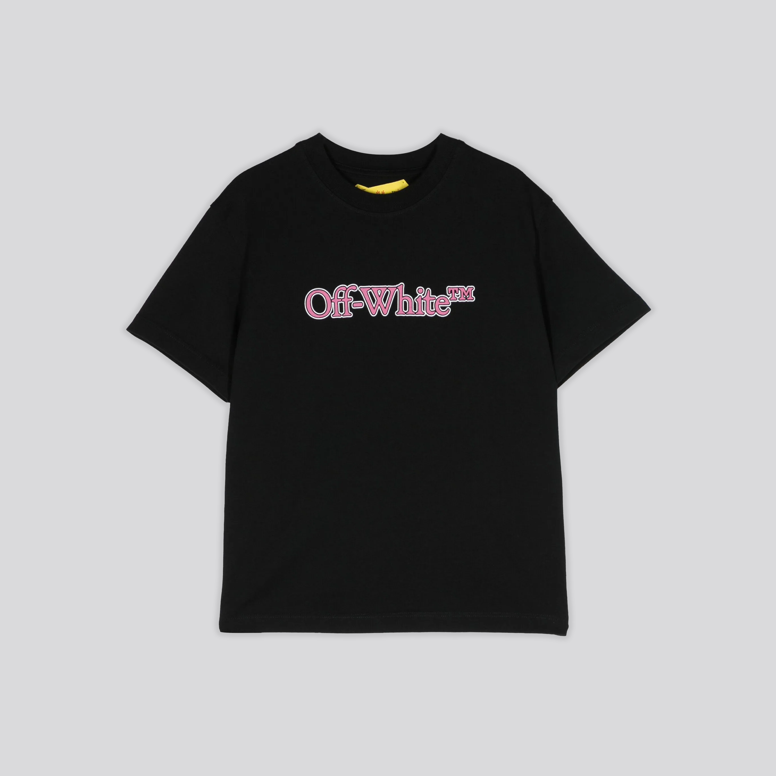 Camiseta Negra Off-White Kids Big Bookish